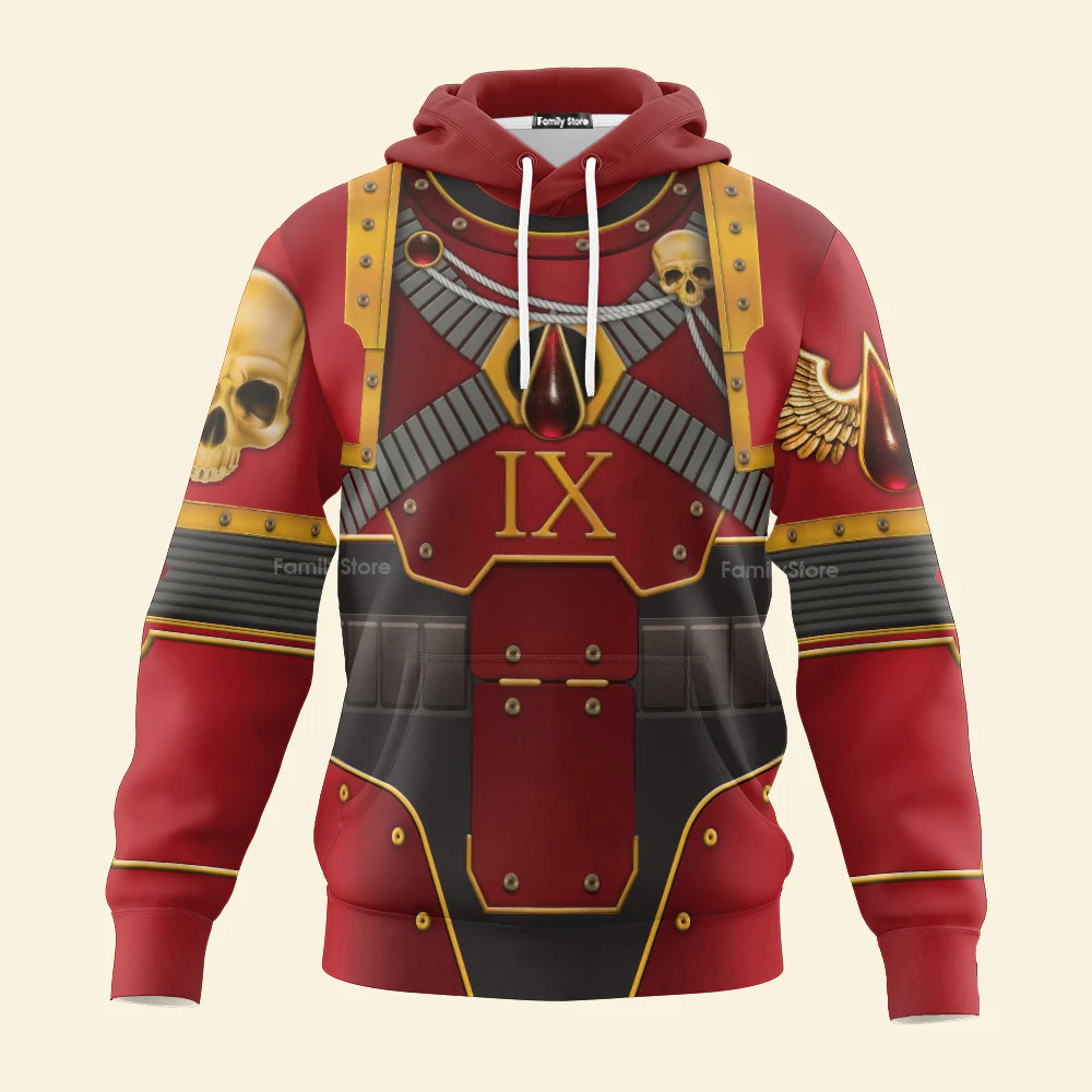 Warhammer Blood Angels IX Captain - Costume Cosplay Hoodie Sweatshirt Sweatpants CSWRH111 - Image 2