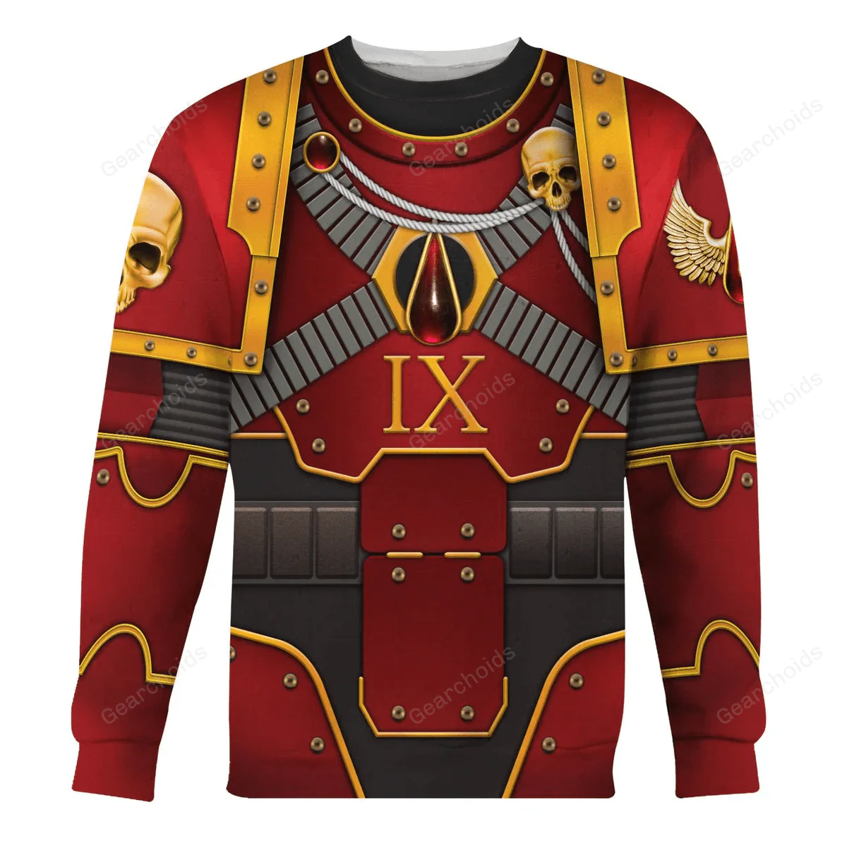 Warhammer Blood Angels IX Captain - Costume Cosplay Hoodie Sweatshirt Sweatpants CSWRH111 - Image 7