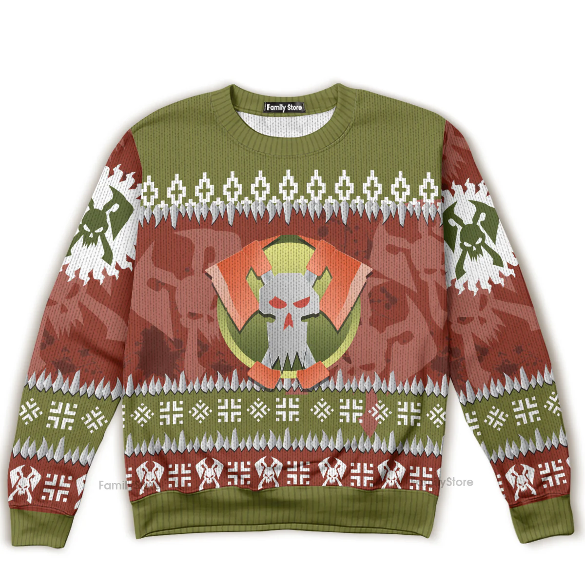 Warhammer Blood Axe Orks Iconic - Ugly Christmas Sweater