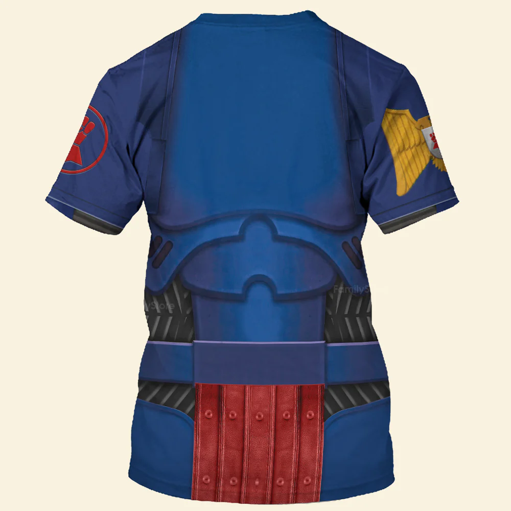 Warhammer Crimson Fists Captain - Costume Cosplay T-shirt CSWRH170 - Image 3