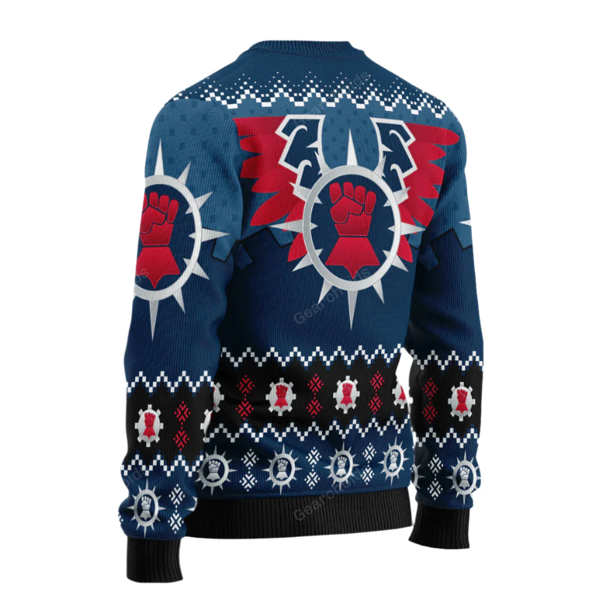Warhammer Crimson Fists Iconic - Ugly Christmas Sweater - Image 2