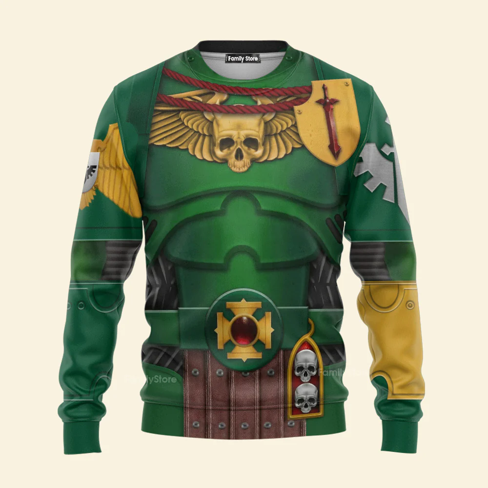 Warhammer Dark Angels Captain - Costume Cosplay Hoodie Sweatshirt Sweatpants CSWRH022 - Image 7