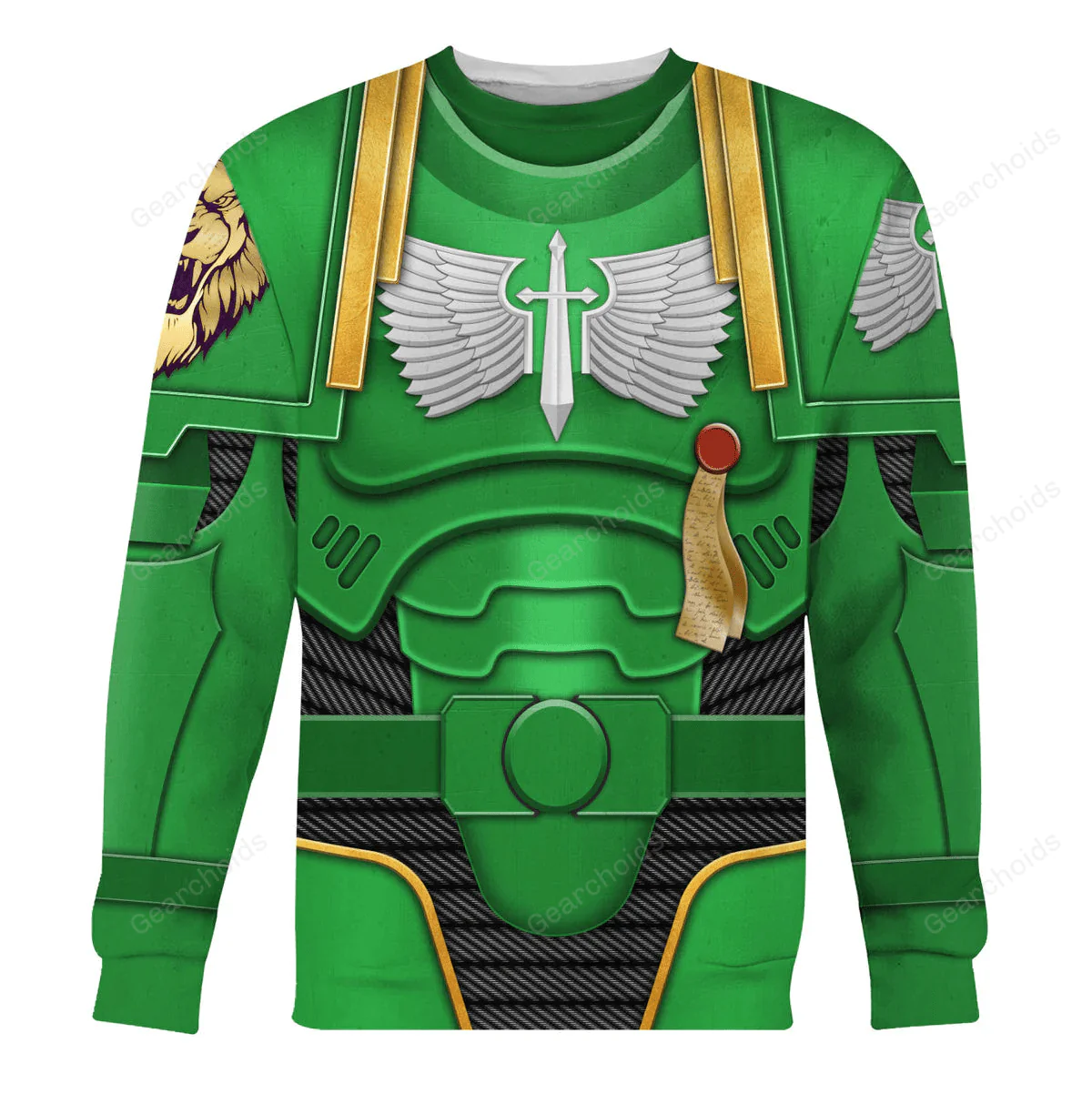 Warhammer Dark Angels Green - Costume Cosplay Hoodie Sweatshirt Sweatpants CSWRH098 - Image 5