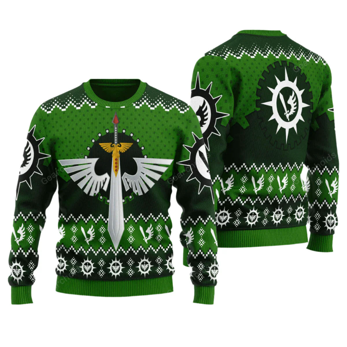 Warhammer Dark Angels Iconic - Ugly Christmas Sweater - Image 3