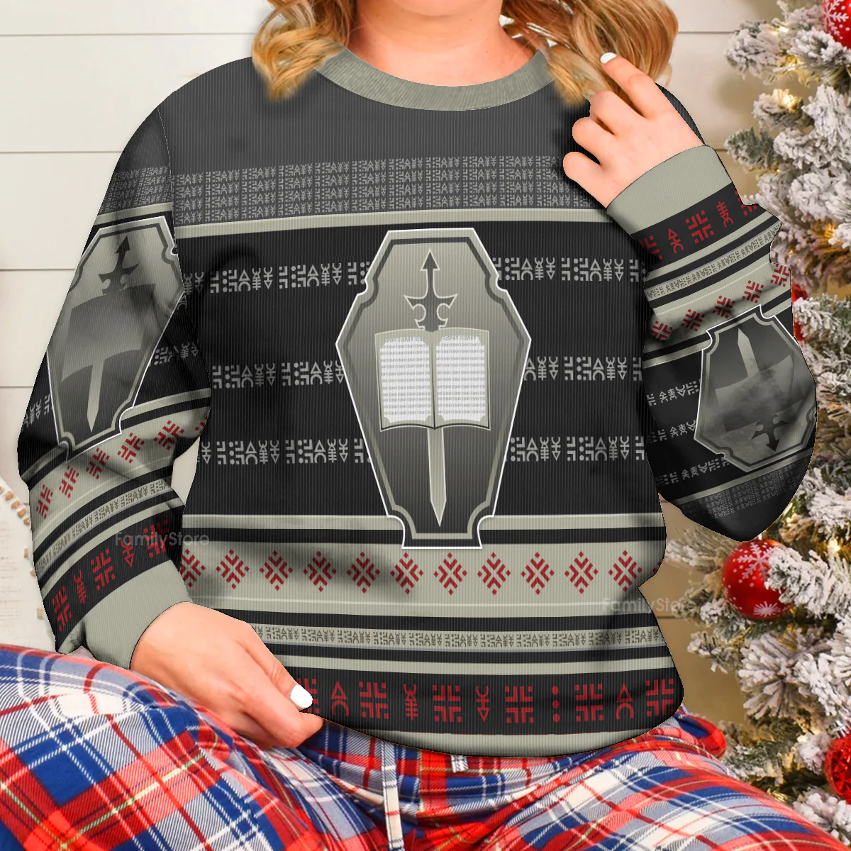 Warhammer Grey Knights Iconic - Ugly Christmas Sweater - Image 5