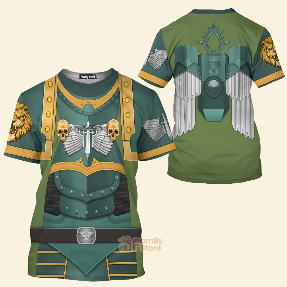 Warhammer Lion El Jonson Warrior - Costume Cosplay 3D Tshirt - Image 2
