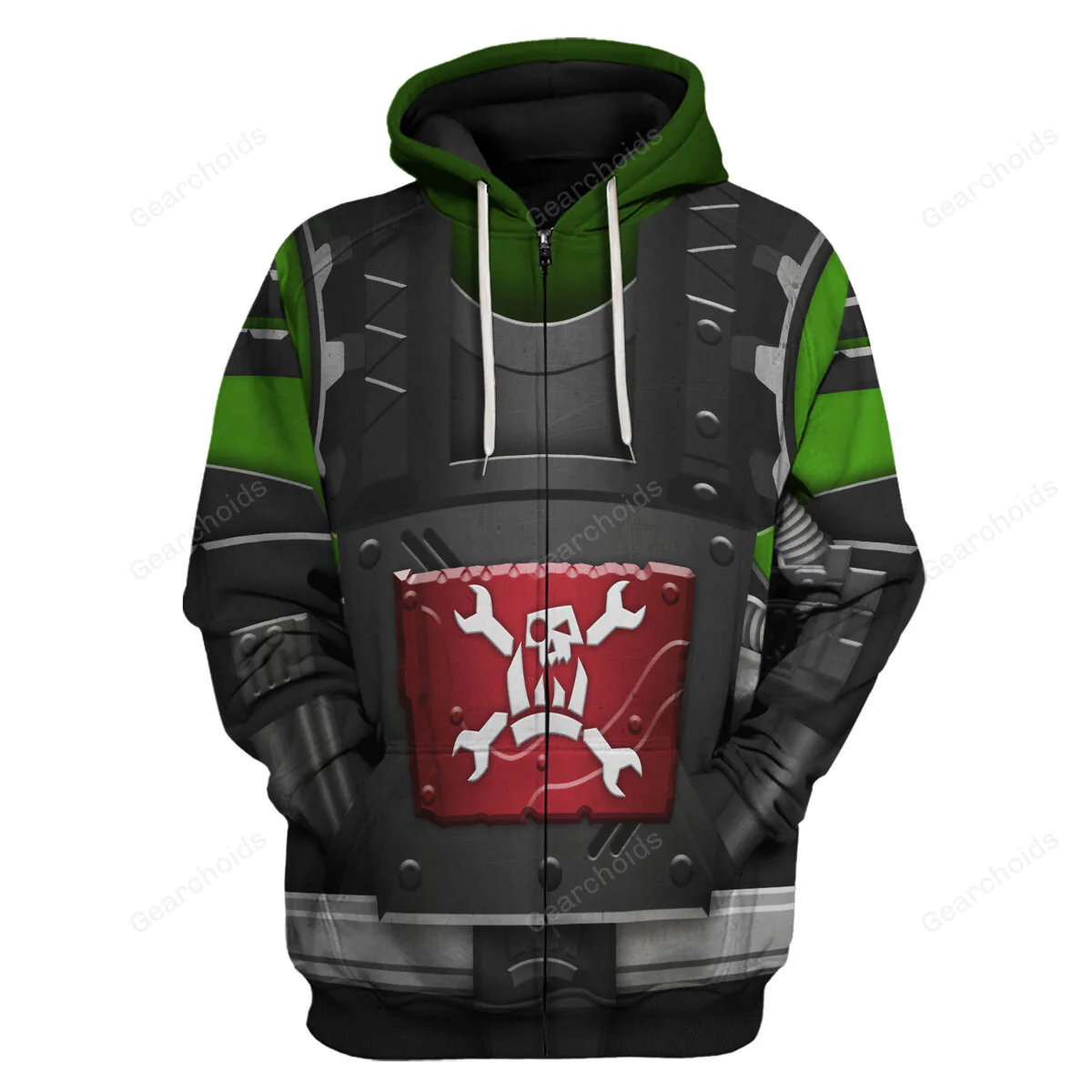 Warhammer Ork Big Mek Mega Action - Costume Cosplay Hoodie Sweatshirt Sweatpants - Image 3
