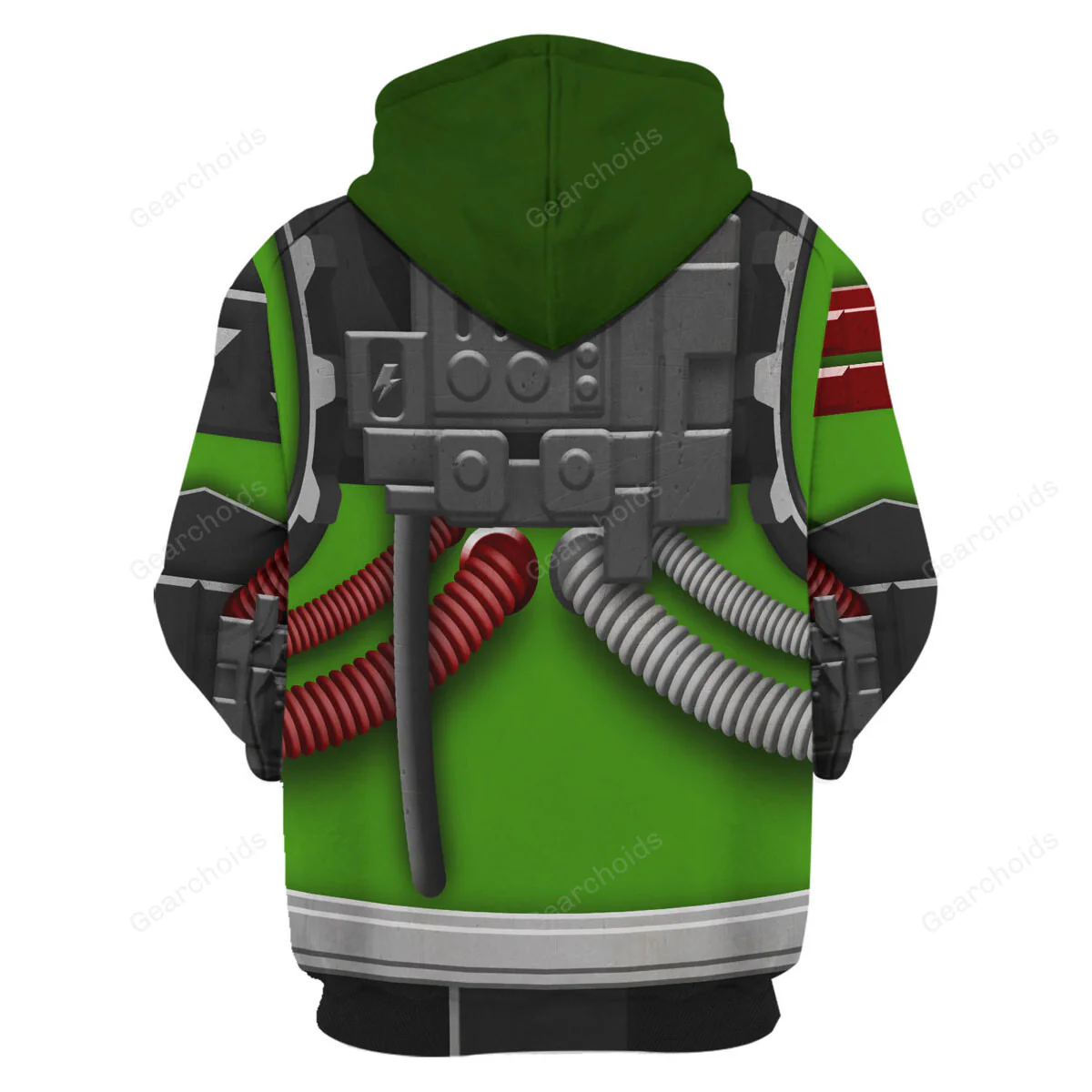 Warhammer Ork Meganob with Buzzsaw Mega Action - Costume Cosplay Hoodie Sweatshirt Sweatpants - Image 4