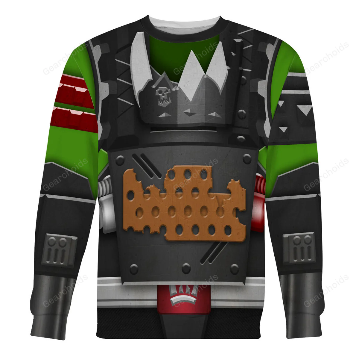 Warhammer Ork Meganob with Buzzsaw Mega Action - Costume Cosplay Hoodie Sweatshirt Sweatpants - Image 5