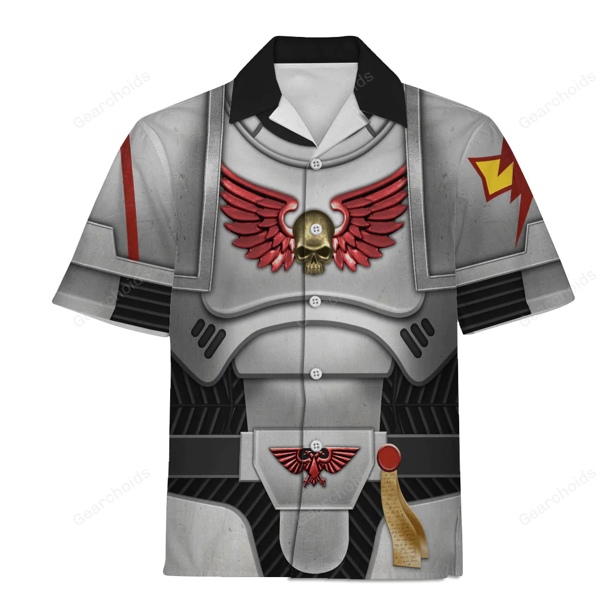 Warhammer Space Marines White Scars - Costume Cosplay Hawaiian Shirt CSWRH028