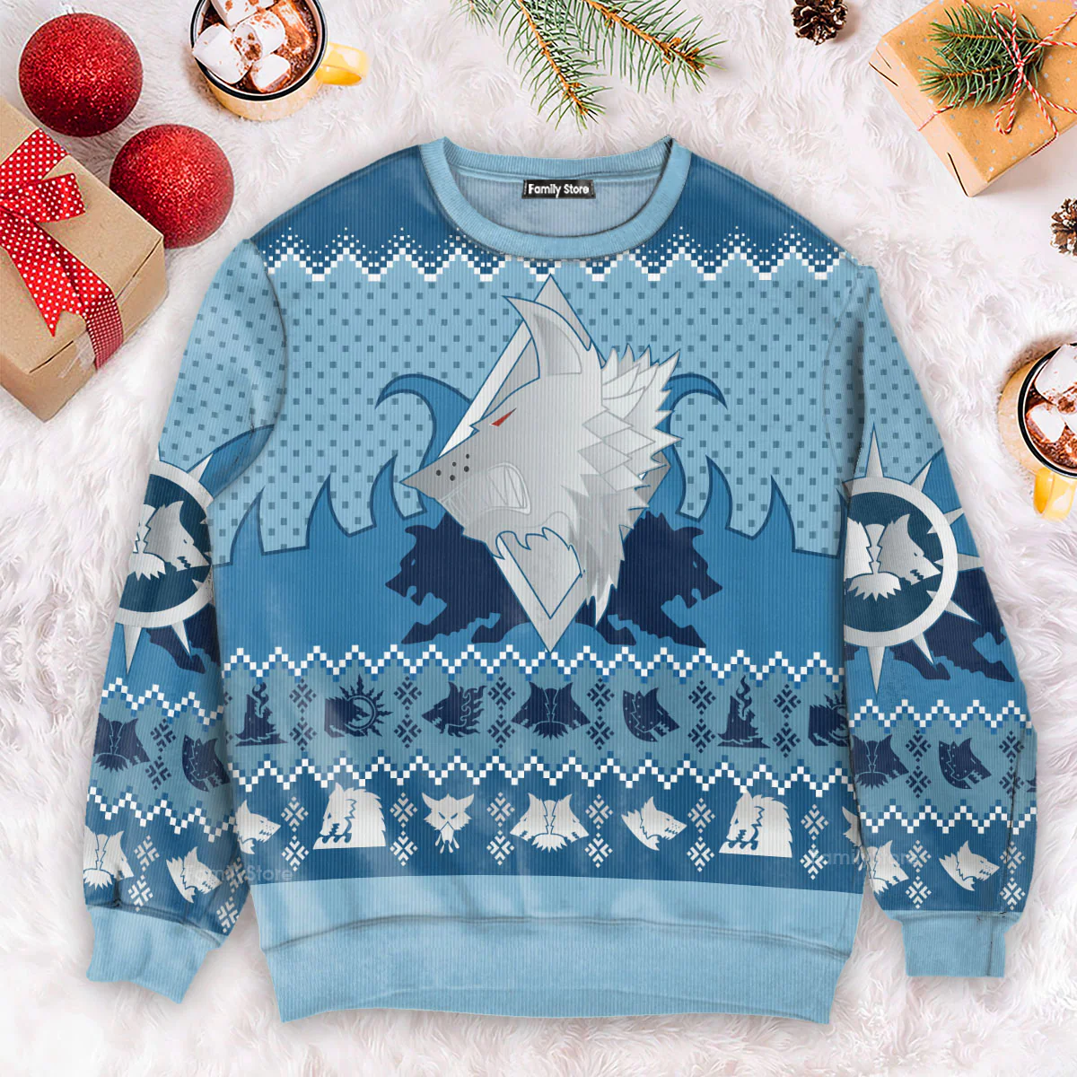 Warhammer Space Wolves Iconic - Ugly Christmas Sweater - Image 6
