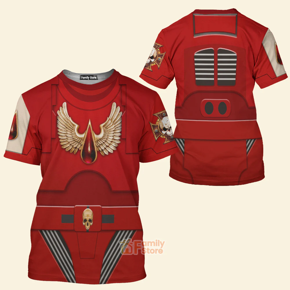 Warhammer Terminator Armor Flesh Tearers Costume Cosplay - 3D Tshirt CSWRH138 - Image 2