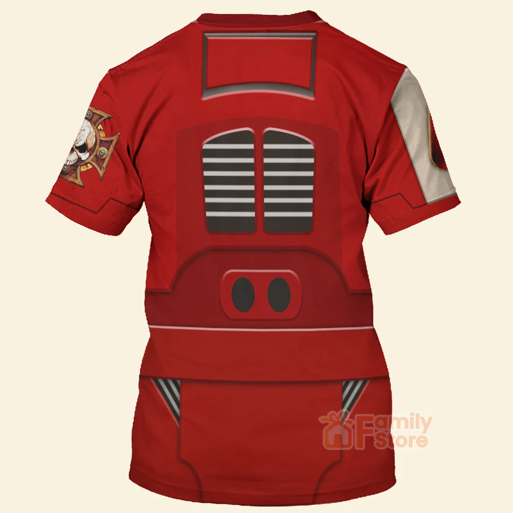 Warhammer Terminator Armor Flesh Tearers Costume Cosplay - 3D Tshirt CSWRH138 - Image 3