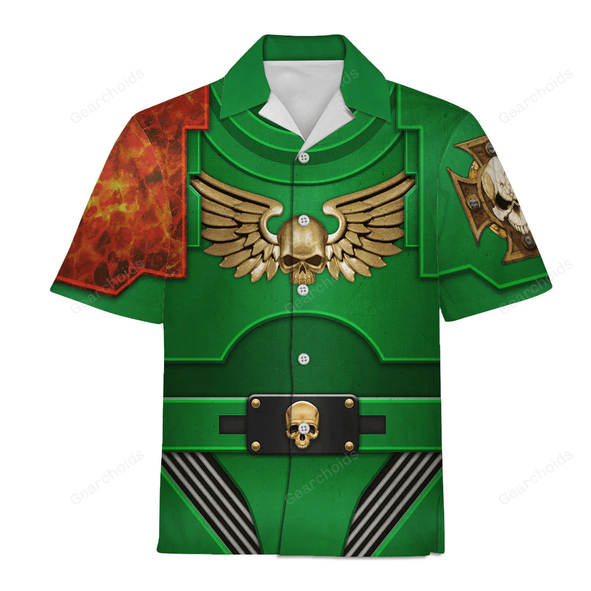 Warhammer Terminator Armor Salamanders - Costume Cosplay Hawaiian Shirt CSWRH132