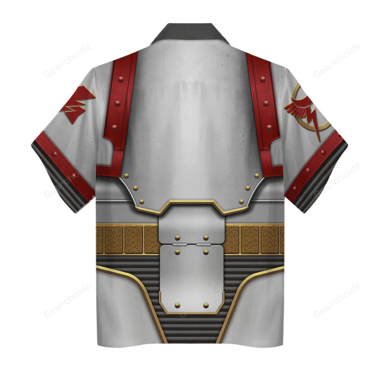 Warhammer White Scars In Mark III Power Armor - Costume Cosplay Hawaiian Shirt CSWRH012 - Image 2
