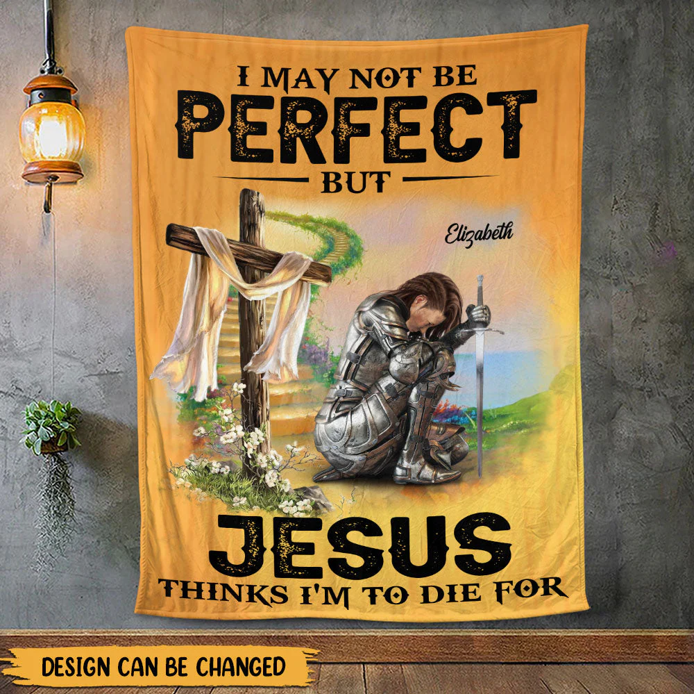 Warrior Jesus - Personalized Blanket - Gift For Her | CLGOD03 HL128 - Image 3