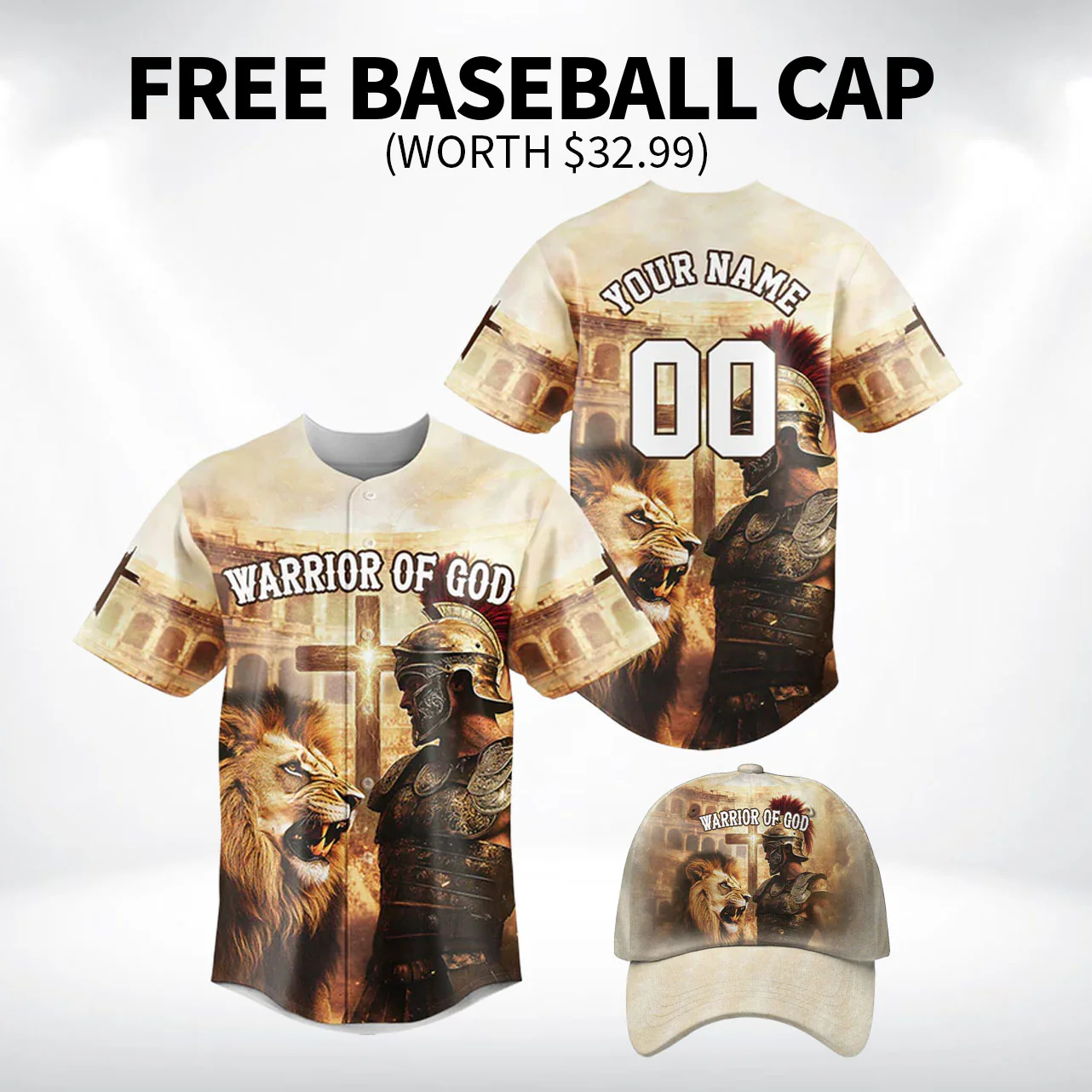 Warrior Of God Baseball Jersey Bundle