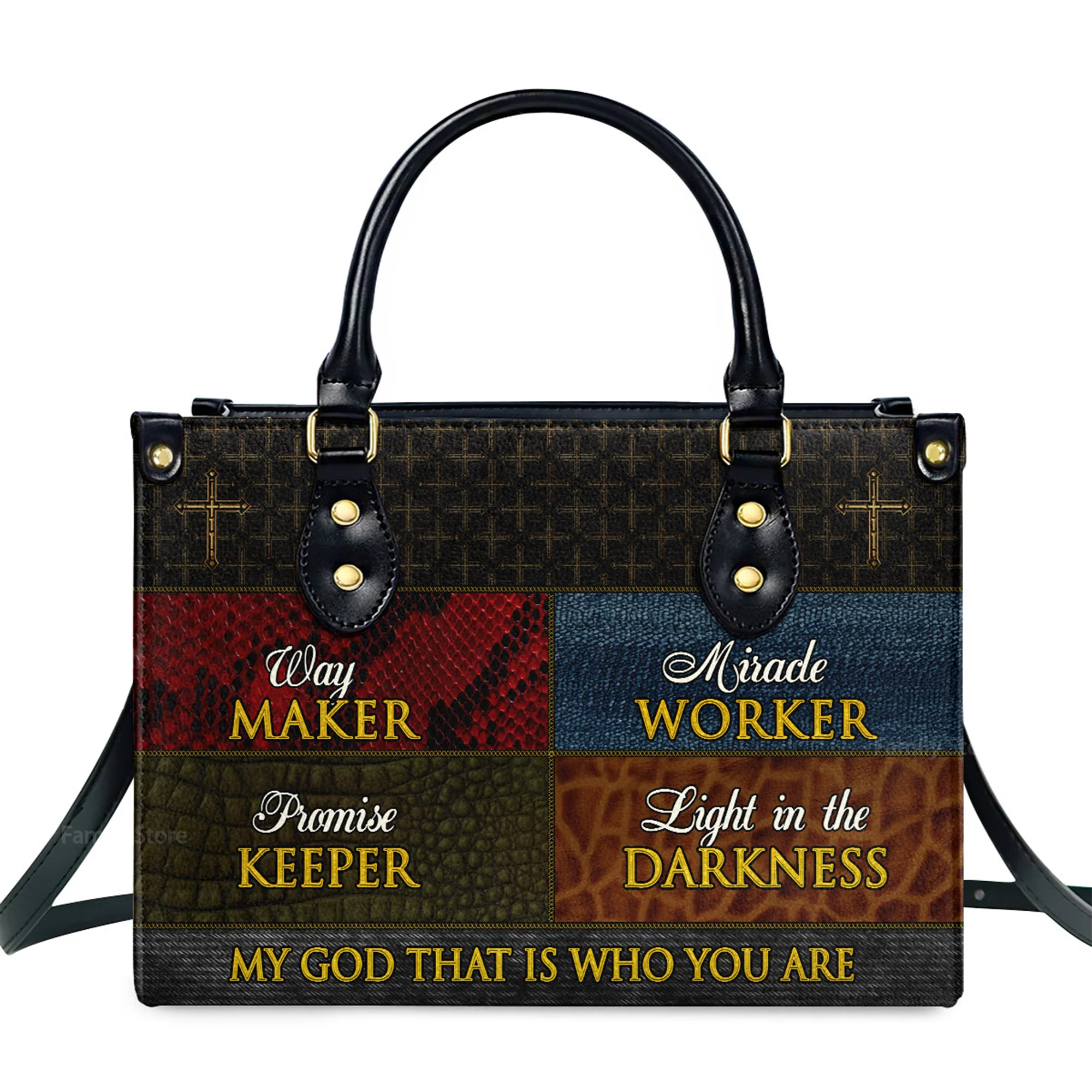 Way Maker - Thoughtful Gift For Christians - Personalized Leather Handbag With Handle - AT4081459 - Image 2