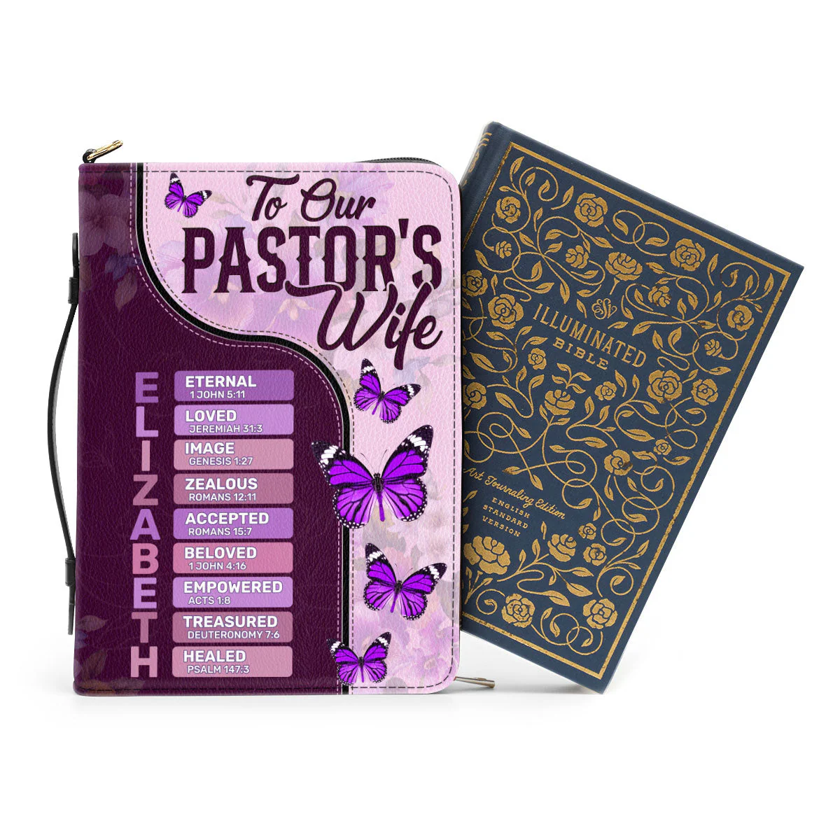 We Appreciate You Pastor's Wife - Personalized Bible Cover TD118 - Image 2