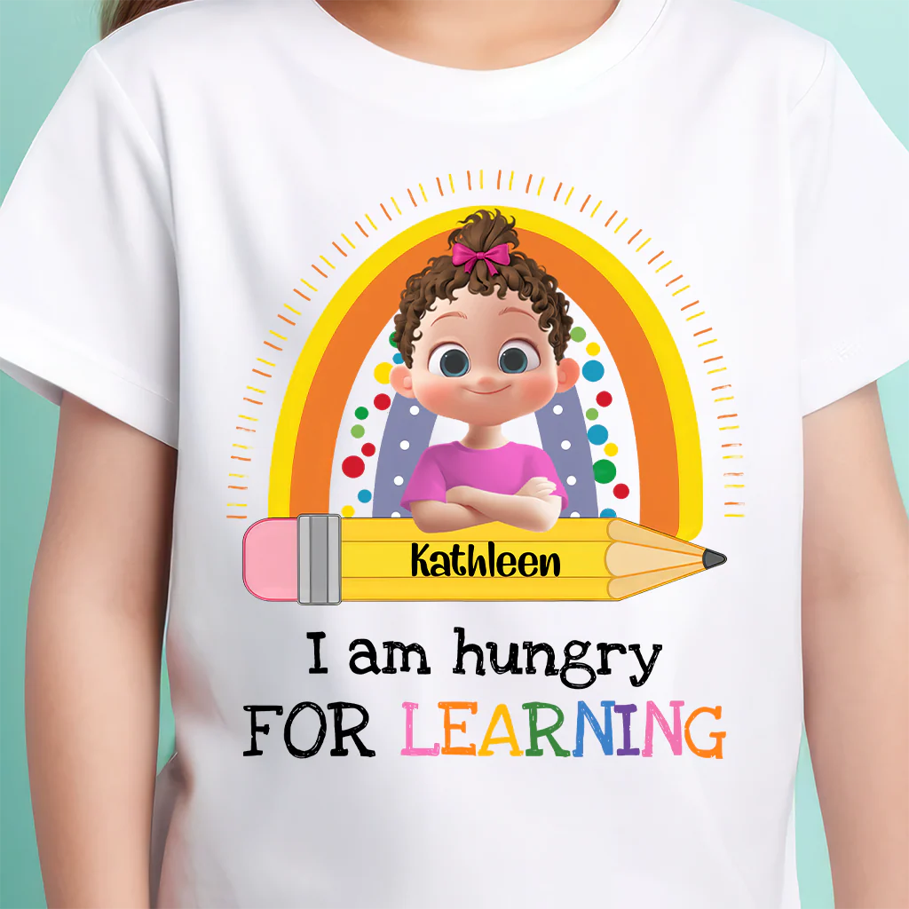 We Are Hungry For Learning First Day Of School - Personalized Shirt - Gift for Kid | GR29 TD118 - Image 5
