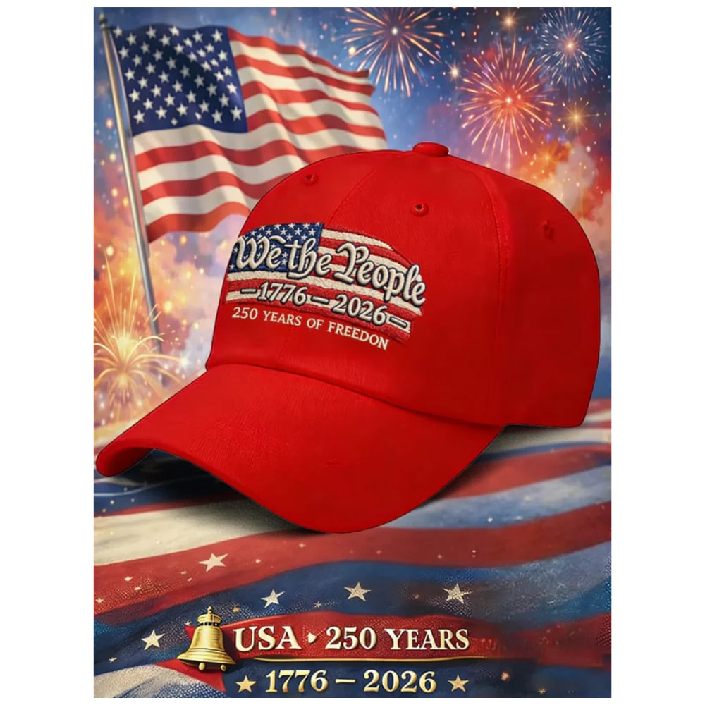 We The People 1976-2026 250 Years Of Freedom - Embroidered Cap - Gift For Patriotic | HN02 - Image 2