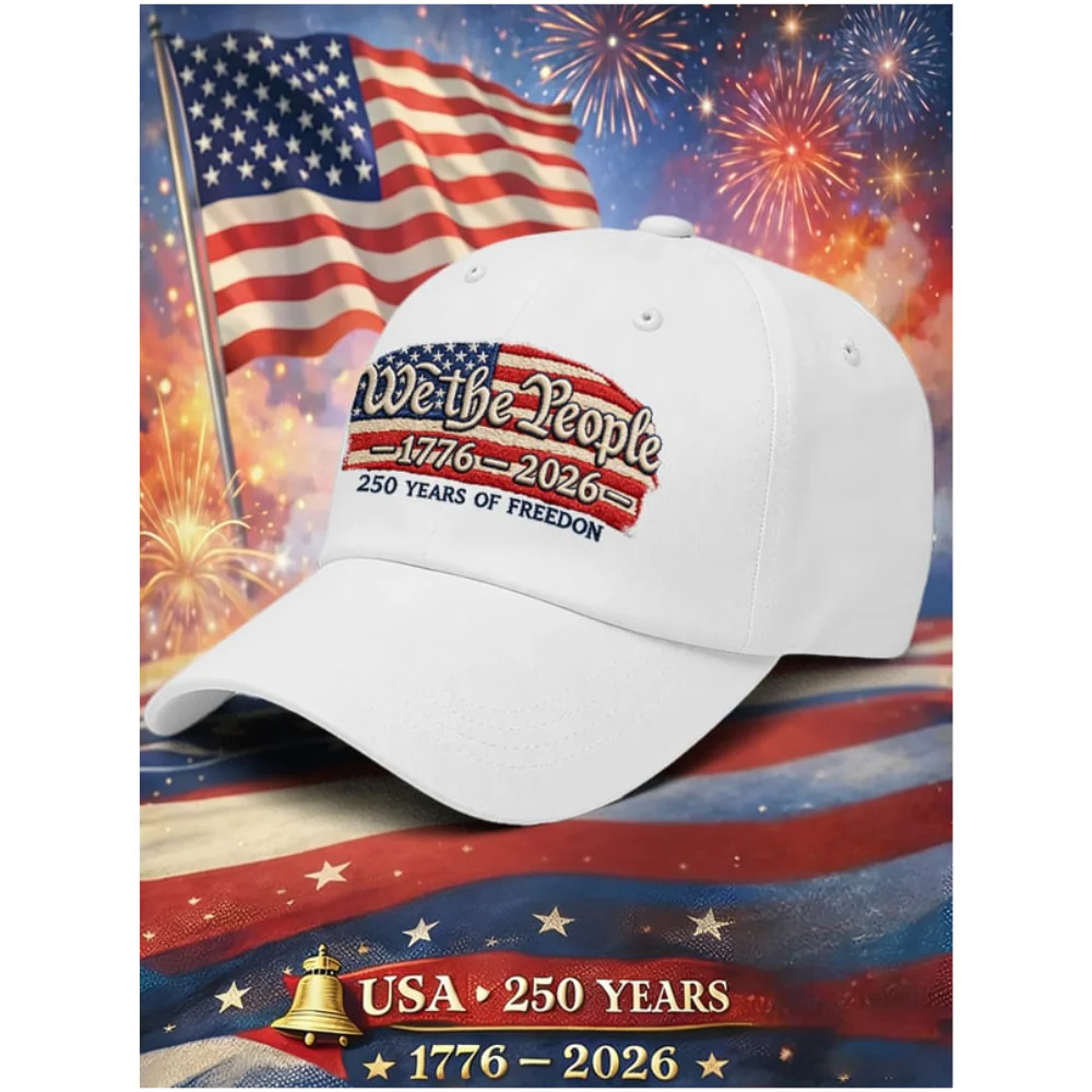 We The People 1976-2026 250 Years Of Freedom - Embroidered Cap - Gift For Patriotic | HN02 - Image 4