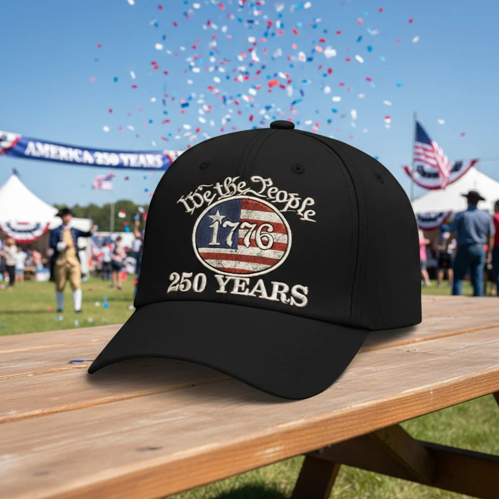We The People America 1776 250 Years - Embroidered Cap - Gift For Patriotic HN02