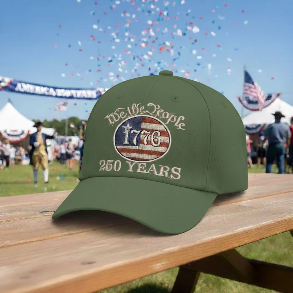 We The People America 1776 250 Years - Embroidered Cap - Gift For Patriotic HN02 - Image 5