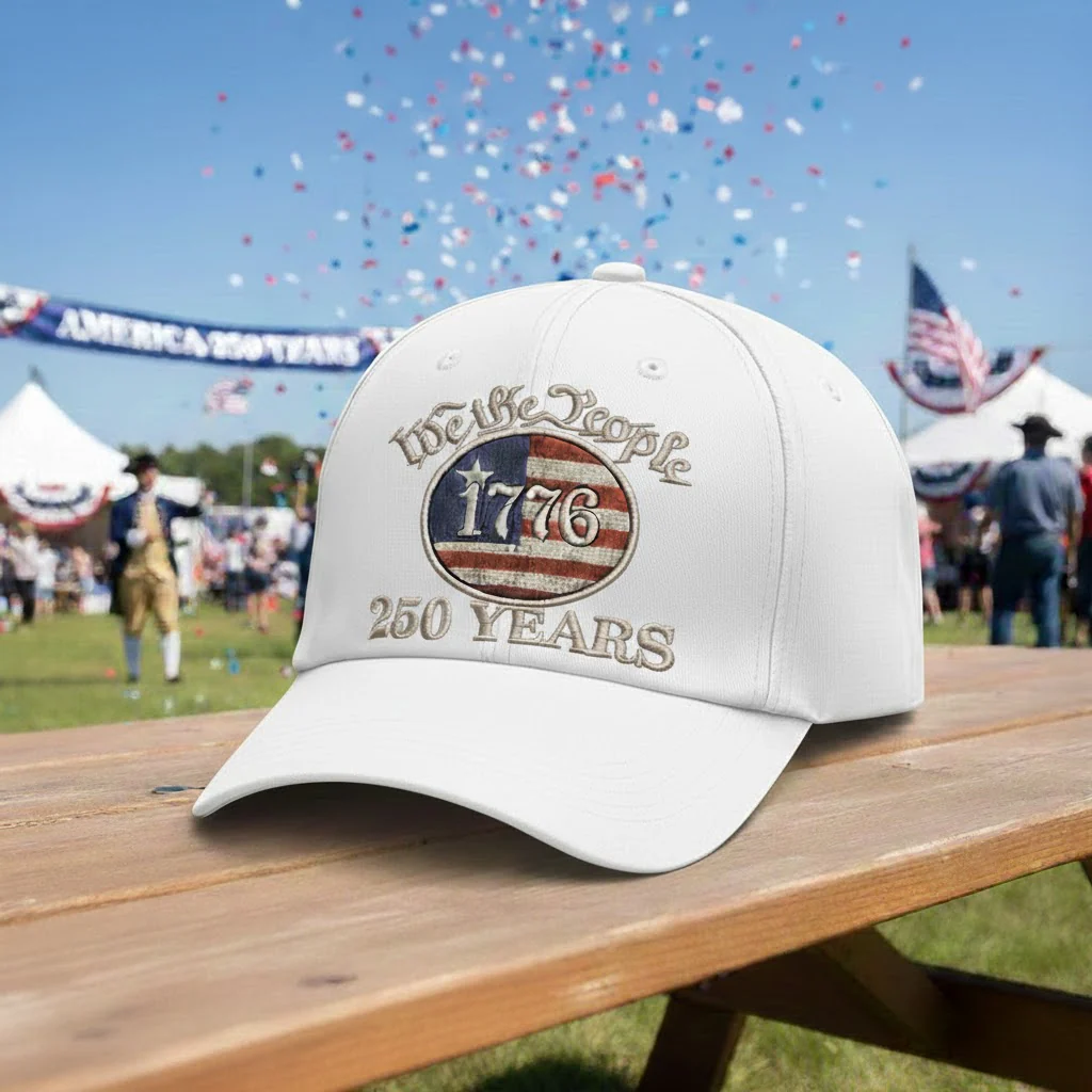 We The People America 1776 250 Years - Embroidered Cap - Gift For Patriotic HN02 - Image 6