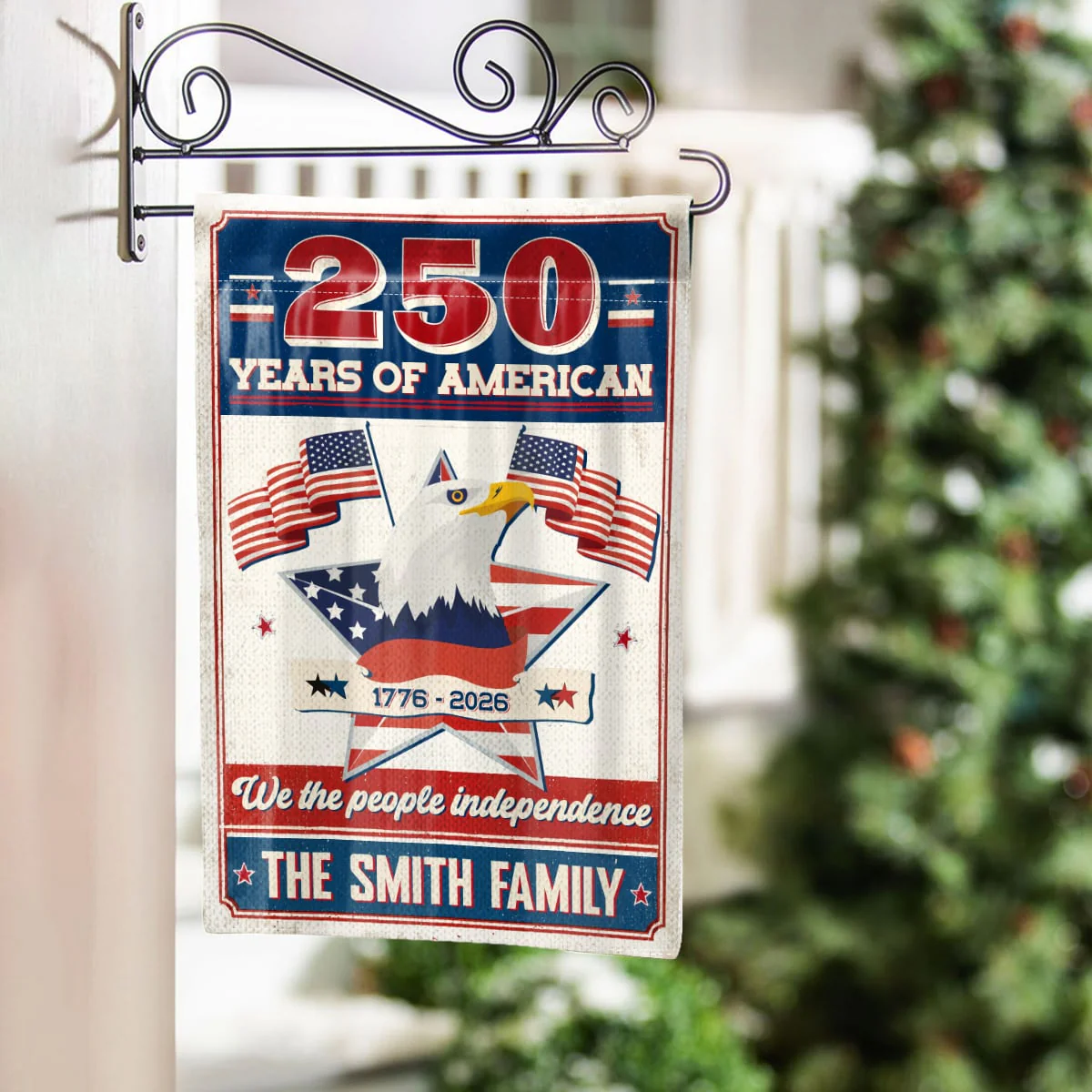 We The People Independence - Personalized Flag - Patriotic Gift For Family, Veteran | HN02 - Image 3