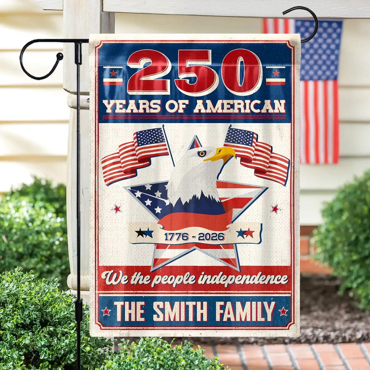 We The People Independence - Personalized Flag - Patriotic Gift For Family, Veteran | HN02 - Image 4