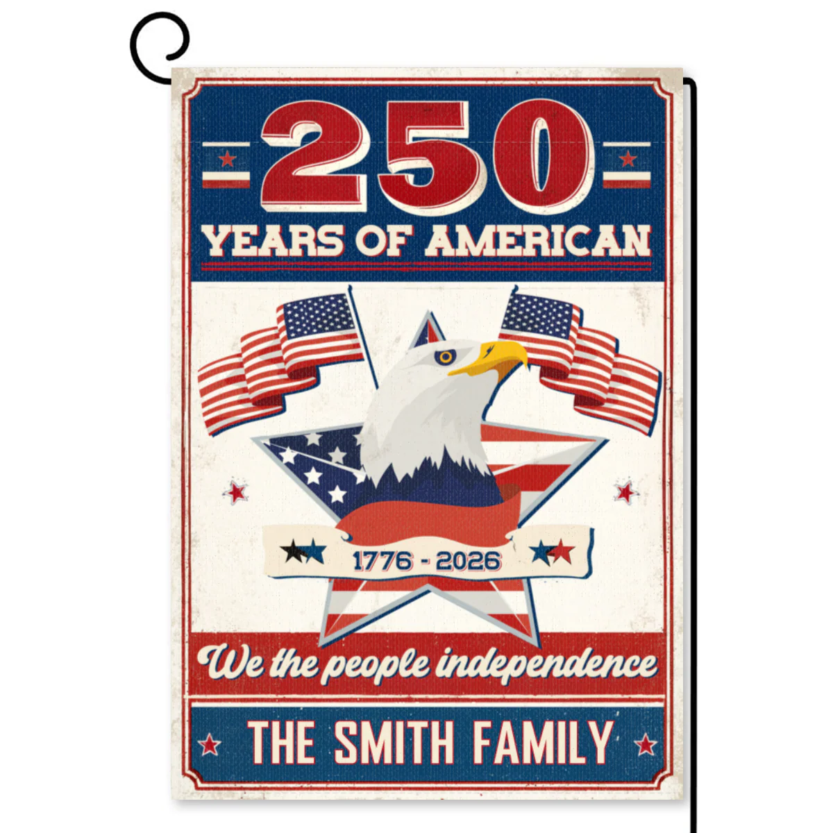 We The People Independence - Personalized Flag - Patriotic Gift For Family, Veteran | HN02 - Image 6
