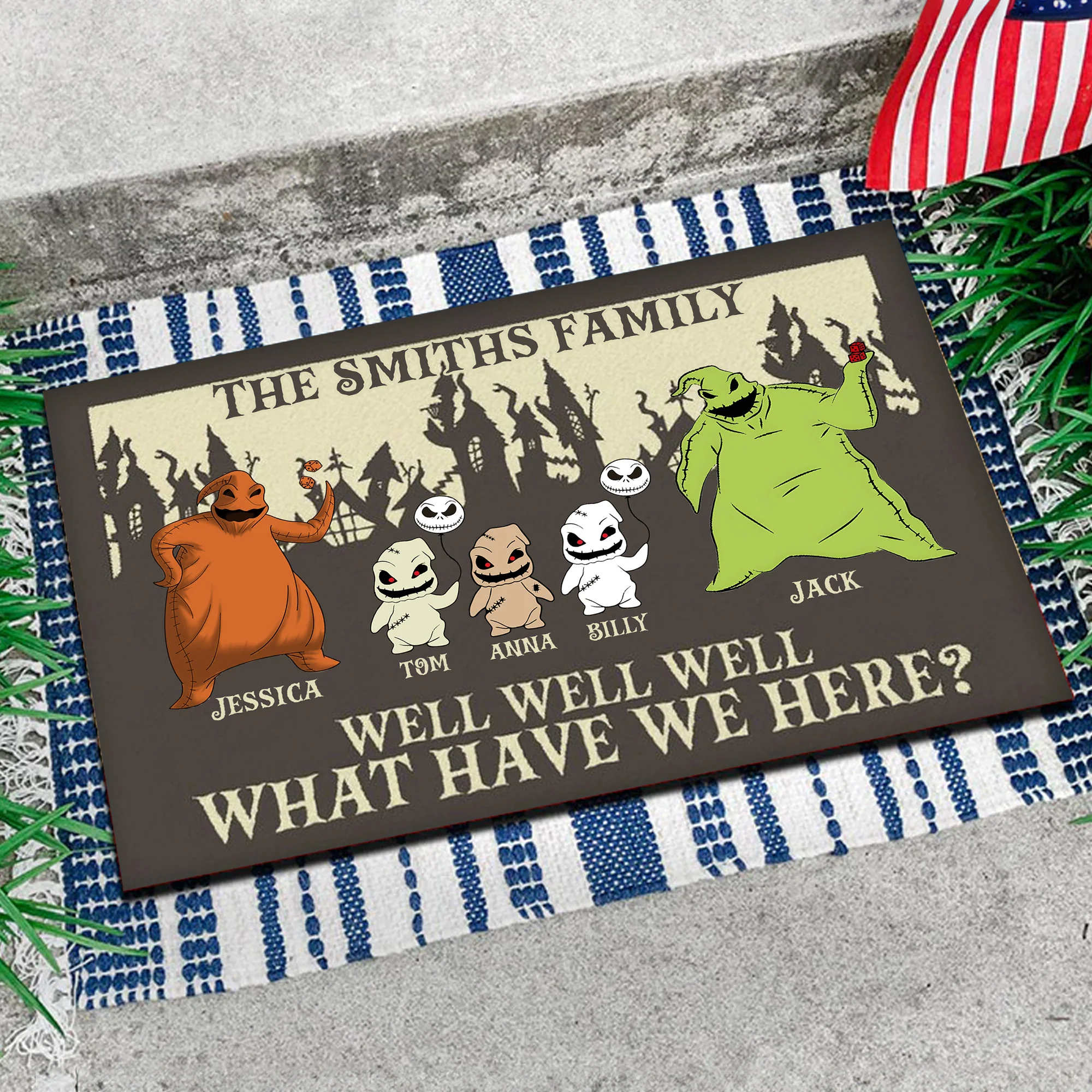 Well Well Well What Have We There Happy Halloween - Personalized Door Mat - NA94 - Image 4