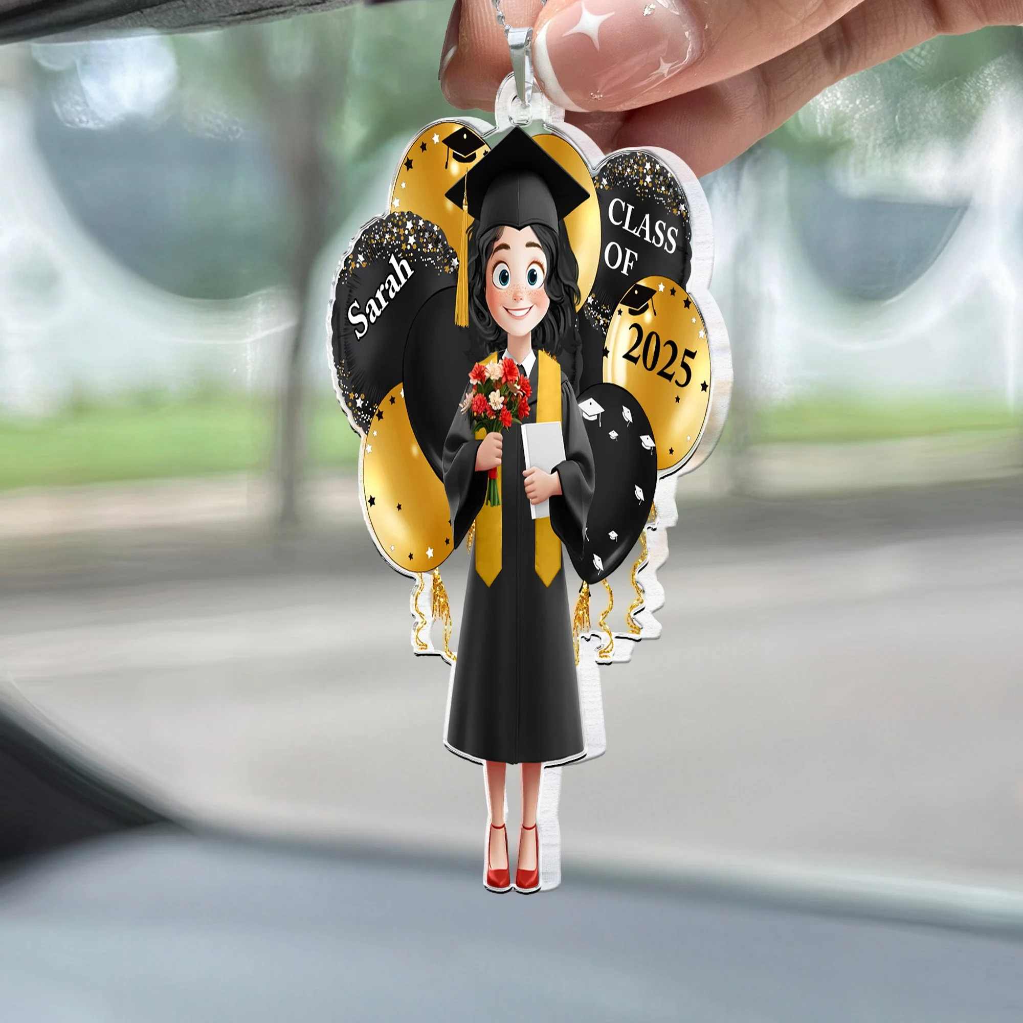 We're The Class Of 2025 - Personalized Car Hanging Ornament - Graduation Gift | CLTC02 NA94 - Image 2