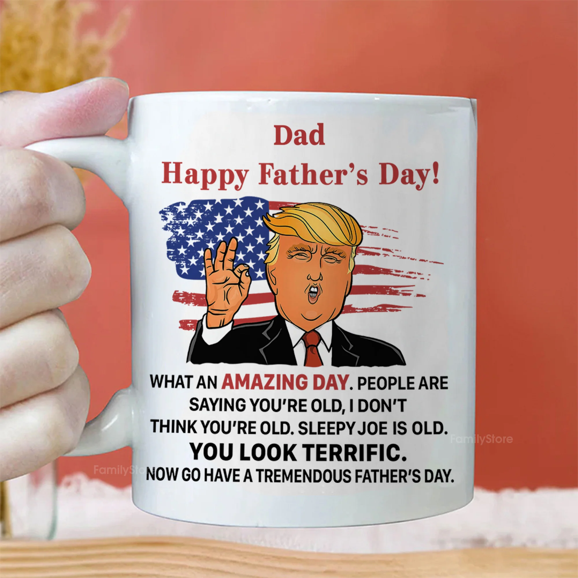 What An Amazing Day President Donald Trump - Gift For Dad, Husband, Father's Day - Personalized Ceramic Mug - NH96