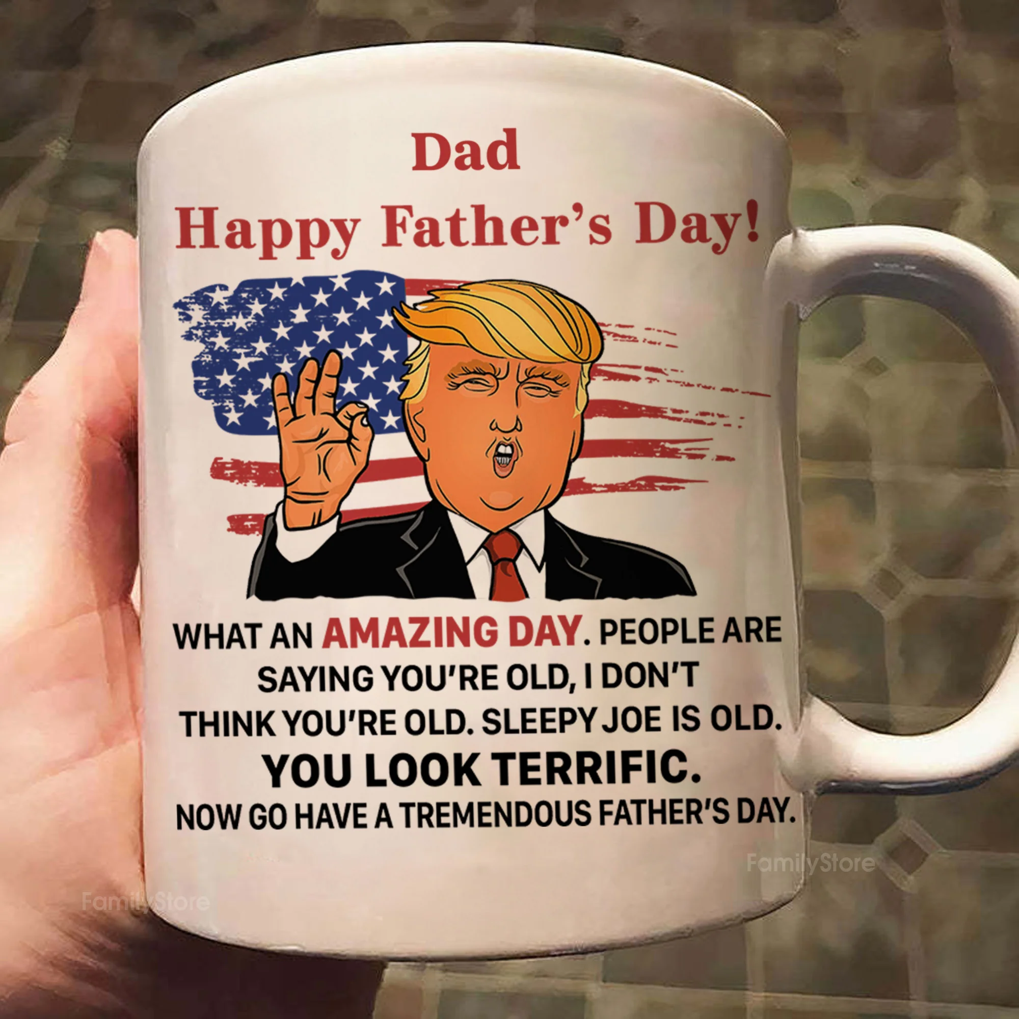What An Amazing Day President Donald Trump - Gift For Dad, Husband, Father's Day - Personalized Ceramic Mug - NH96 - Image 2