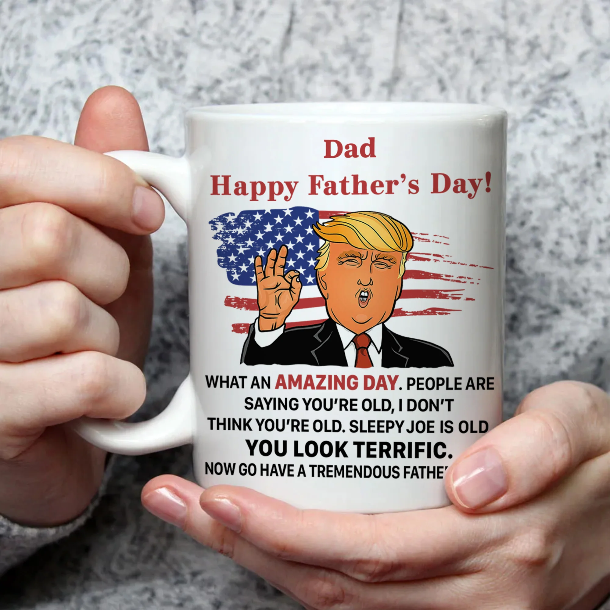 What An Amazing Day President Donald Trump - Gift For Dad, Husband, Father's Day - Personalized Ceramic Mug - NH96 - Image 4