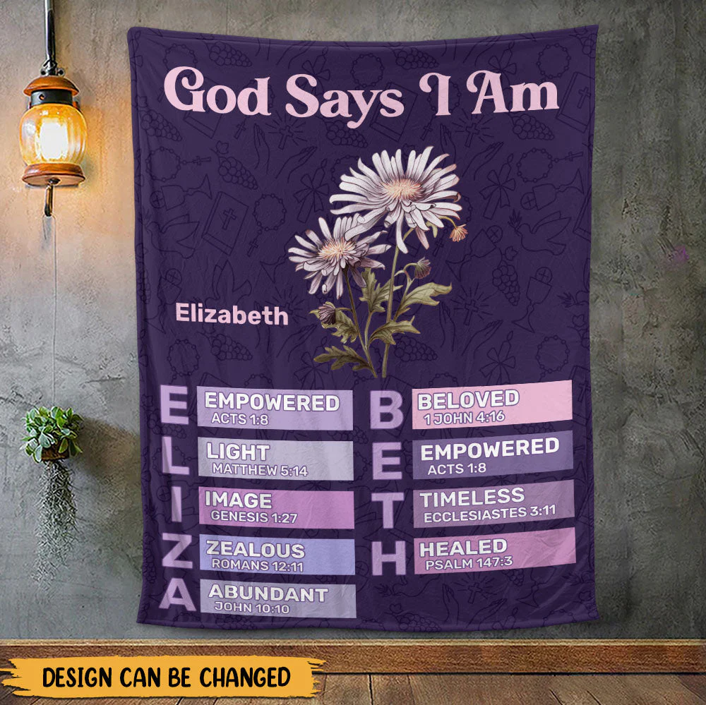 What God Says About You - Personalized Blanket - Gift For Her HL128 - Image 3