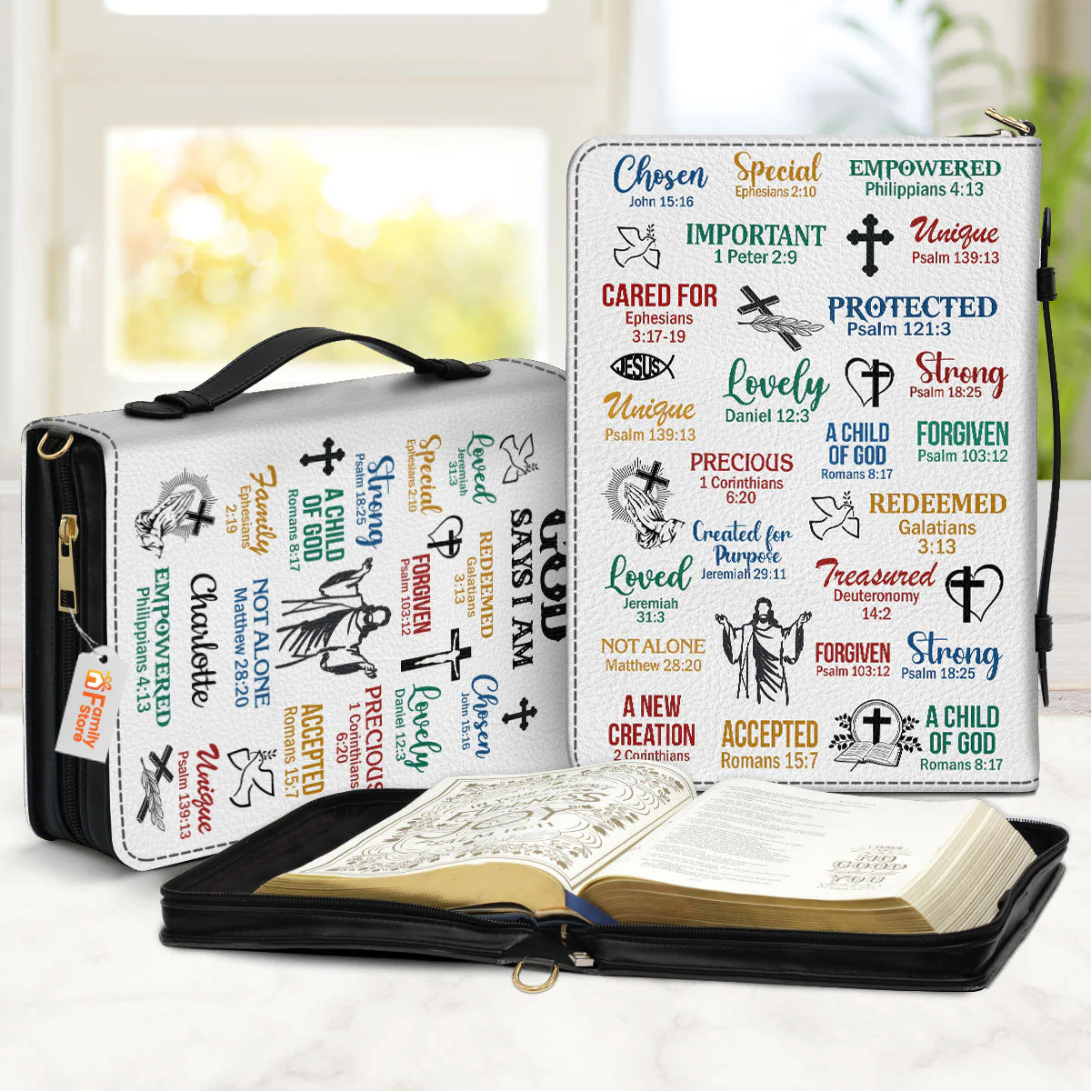 What God Says About You - Scripture Gifts For Women Of God - Personalized Bible Covers - AT4080603 - Image 2
