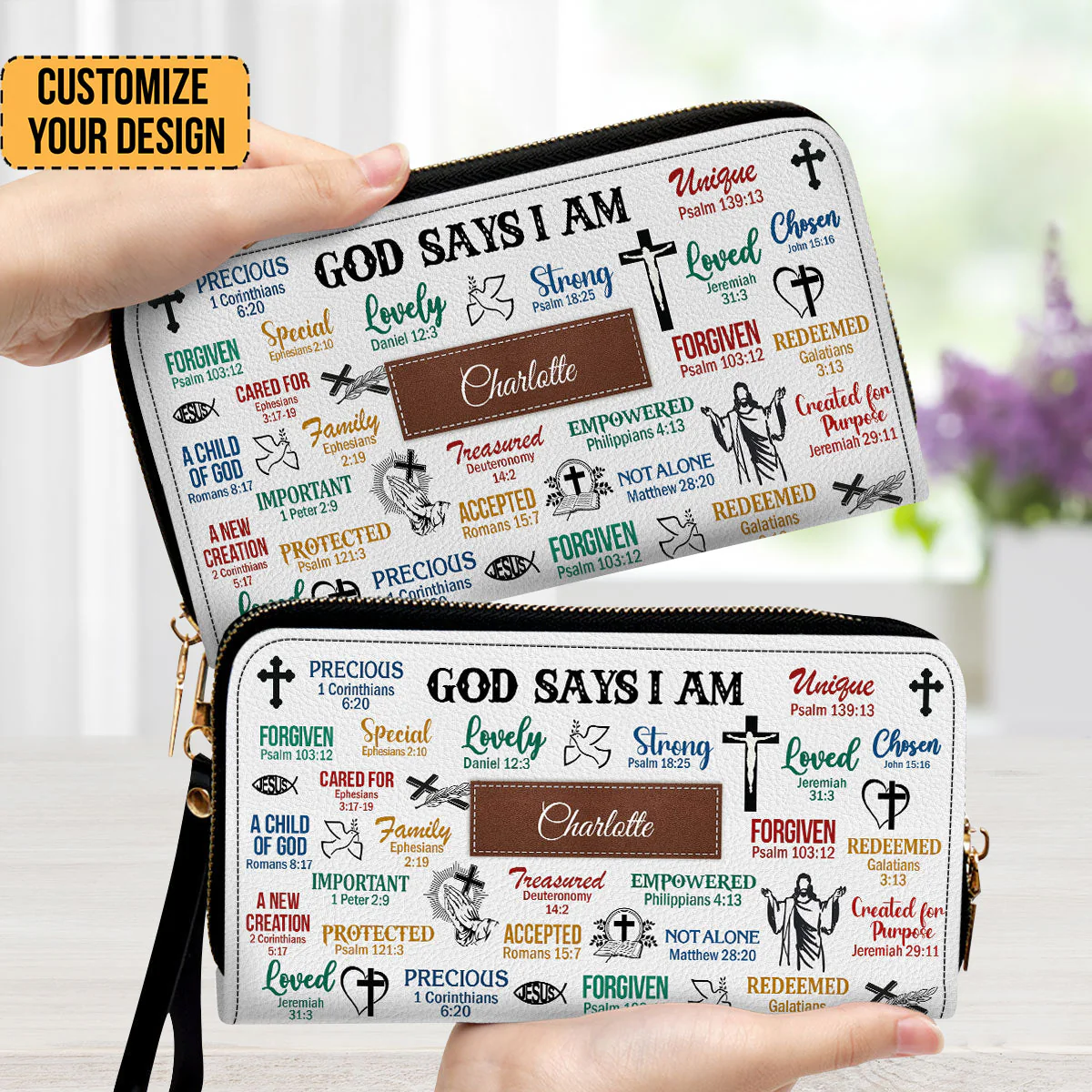 What God Says About You - Unique Personalized Leather Long Wallets - AT4080939