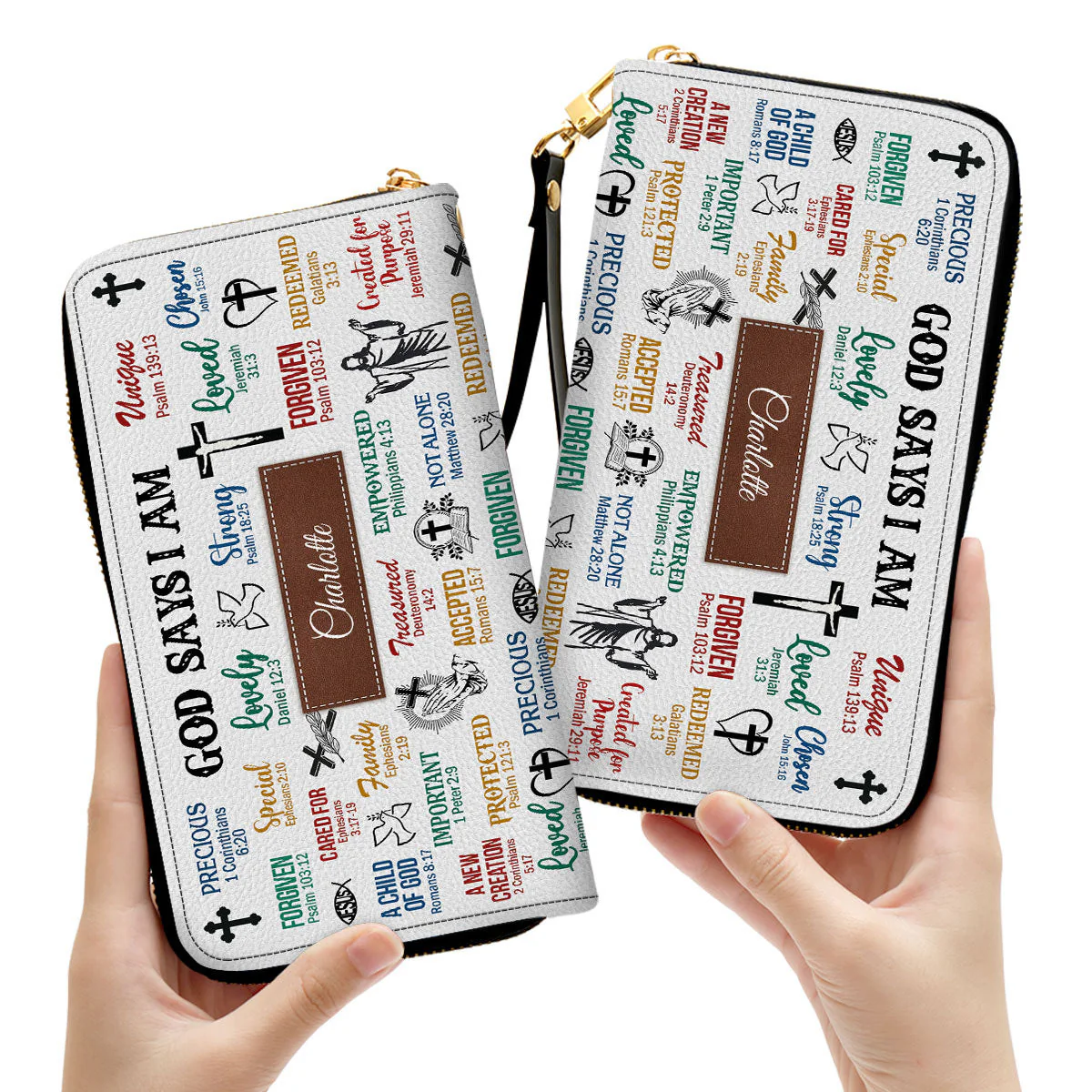 What God Says About You - Unique Personalized Leather Long Wallets - AT4080939 - Image 3