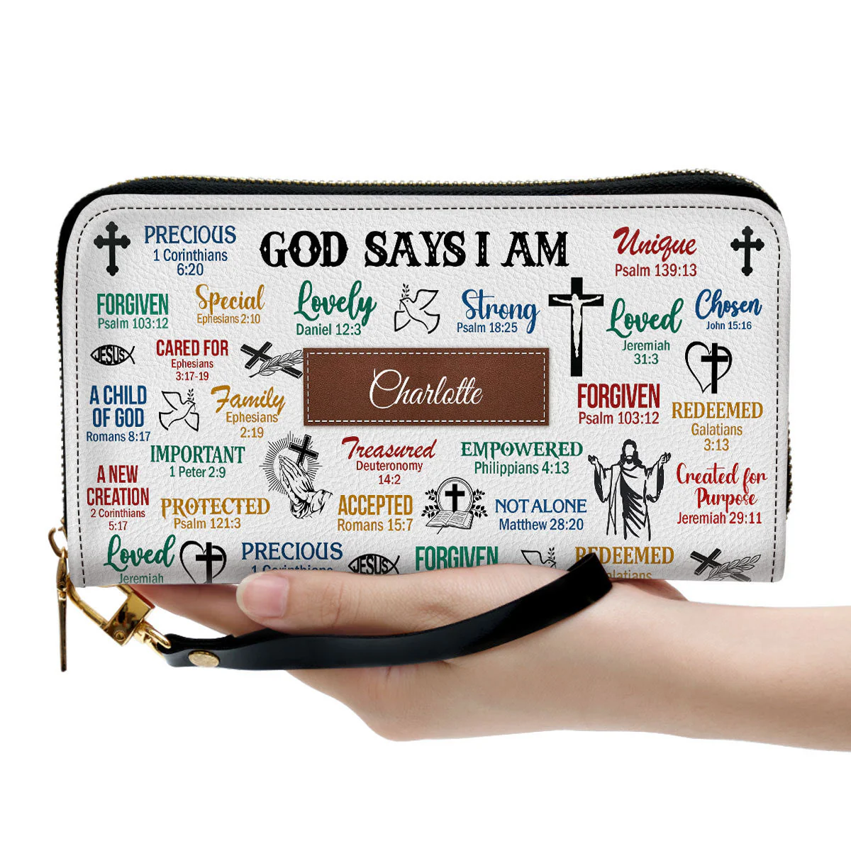 What God Says About You - Unique Personalized Leather Long Wallets - AT4080939 - Image 4