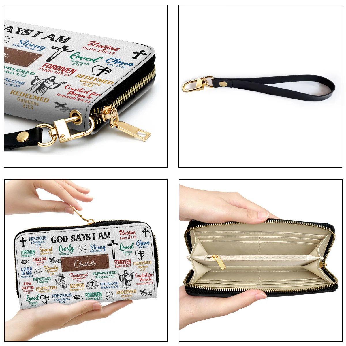 What God Says About You - Unique Personalized Leather Long Wallets - AT4080939 - Image 7