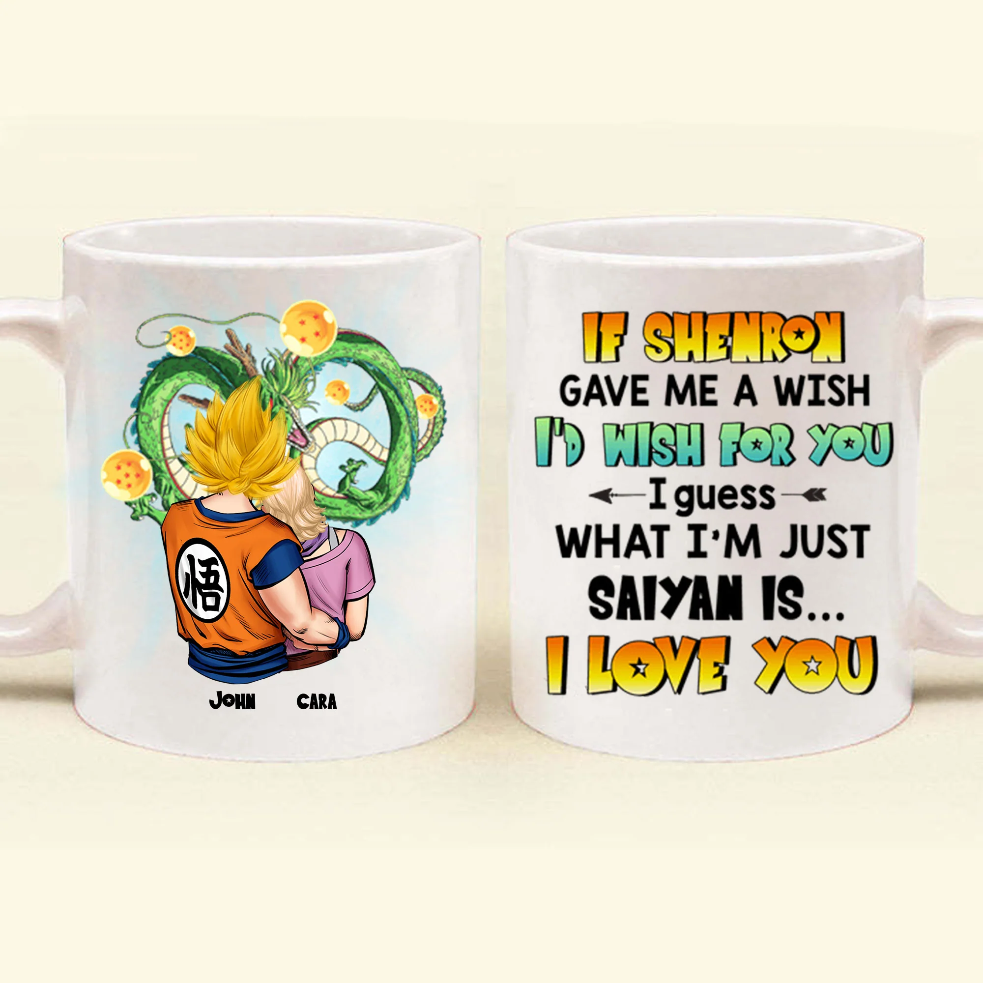Dragon Ball What Im Just Saiyan I Love You - Gift For Couple - Personalized Ceramic Mug - CL18 NH96 - Image 4