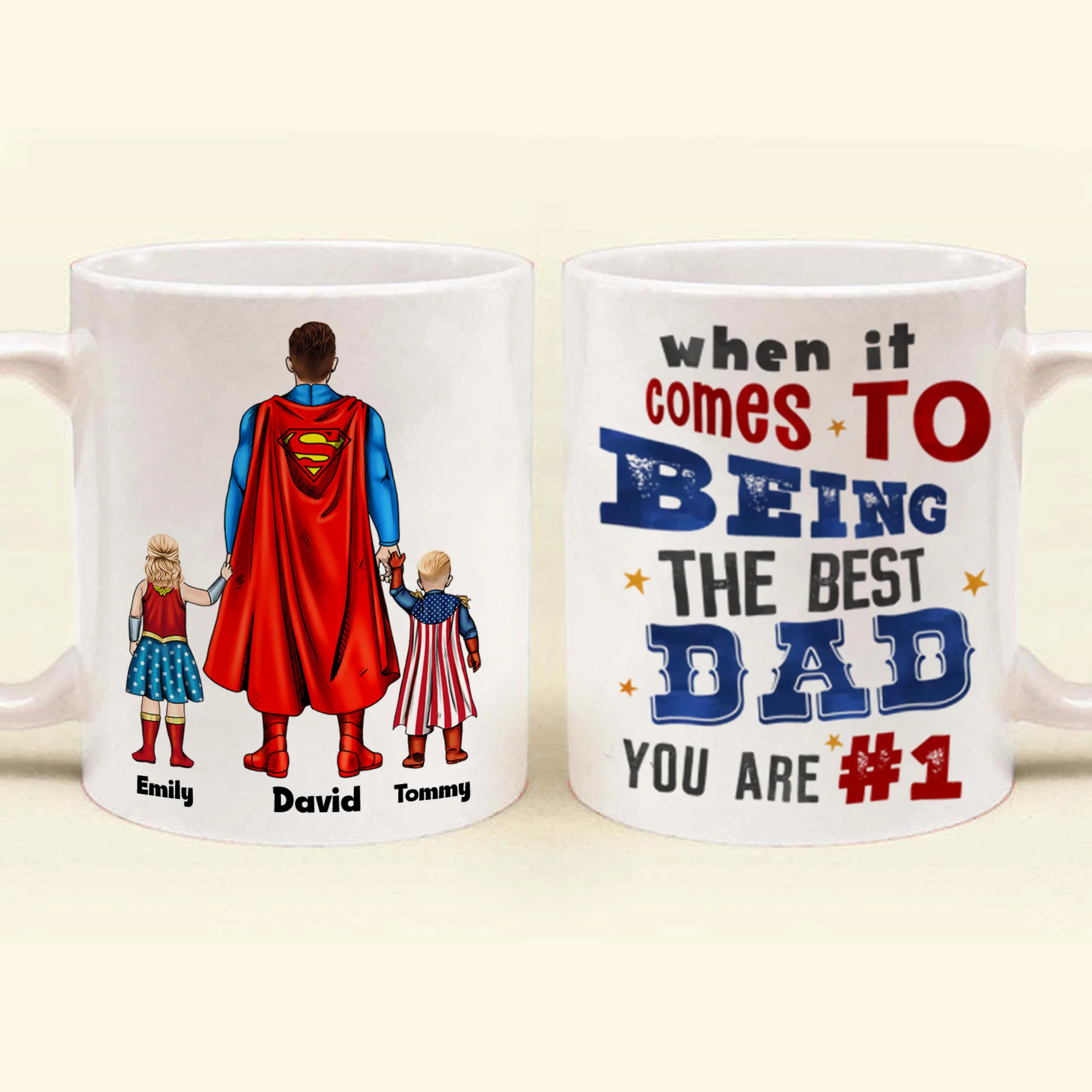 When It Comes To Being A Best Dad - Gift For Father's Day - Personalized Ceramic Mug - Image 4