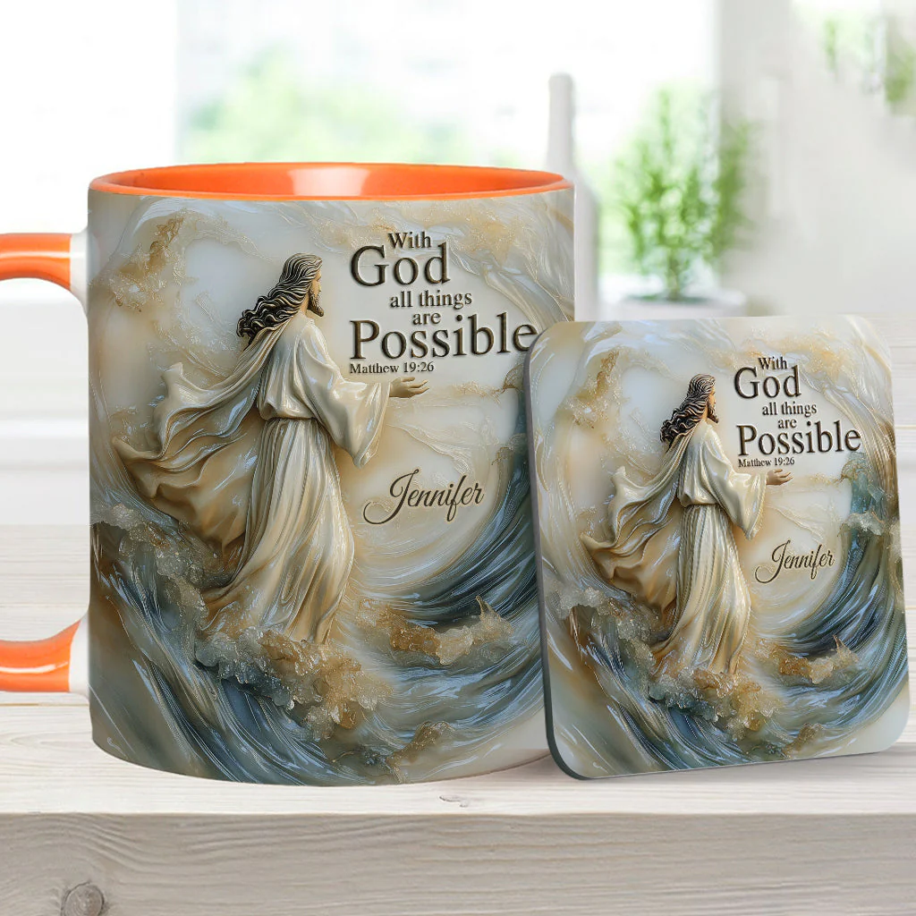With God All Things Are Possible – Personalized Christian Accent Mug – Gift for Christian BA01 - Image 12
