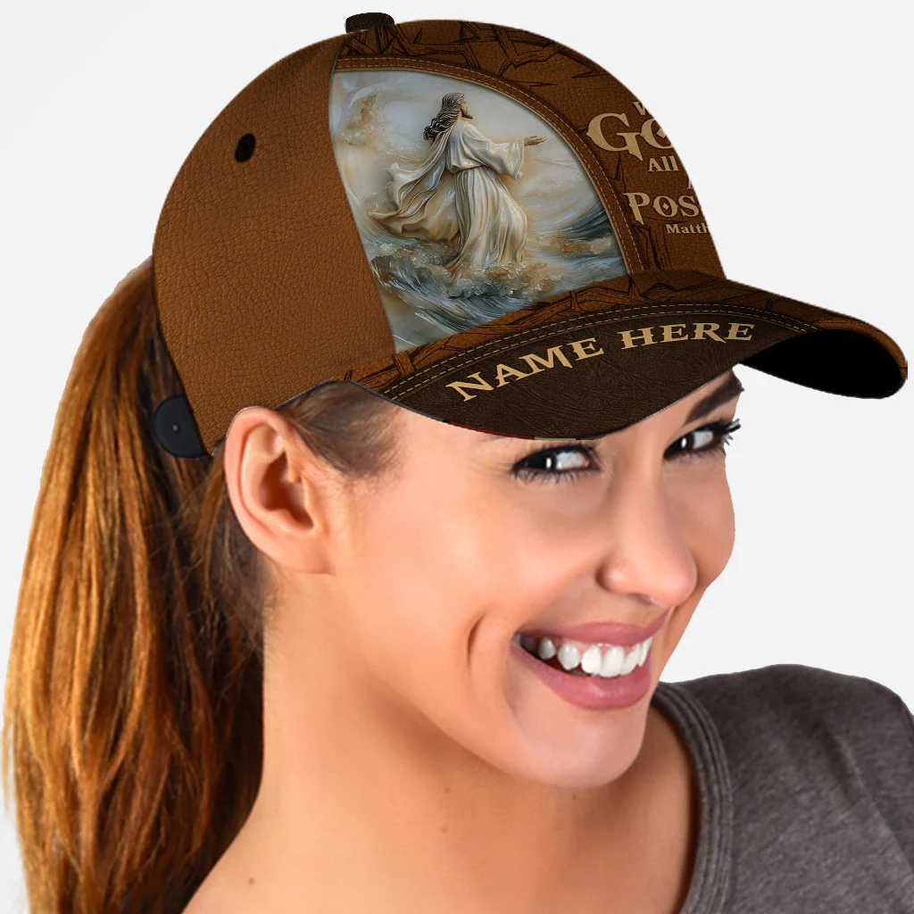 With God All Things Are Possible - Personalized Classic Cap TD118 - Image 2