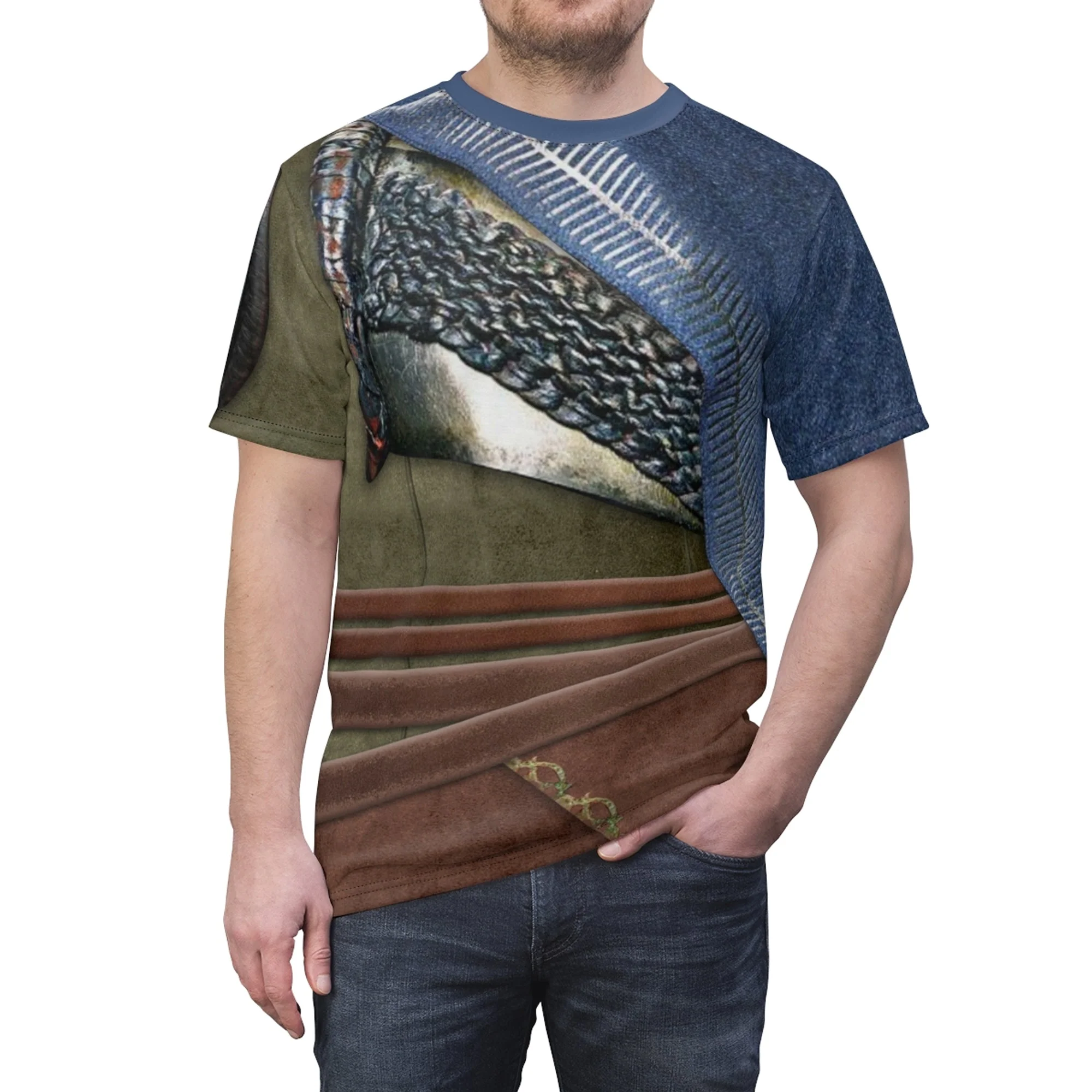 W'Kabi Black Panther Costume T-shirt For Men