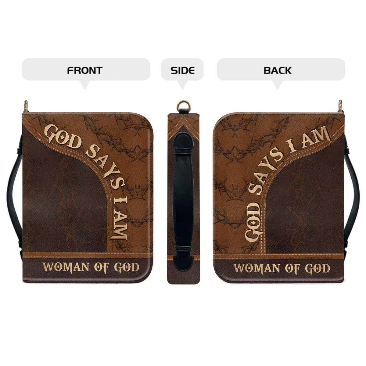 Woman Of God - Personalized Bible Cover | CLGOD06 - Image 2