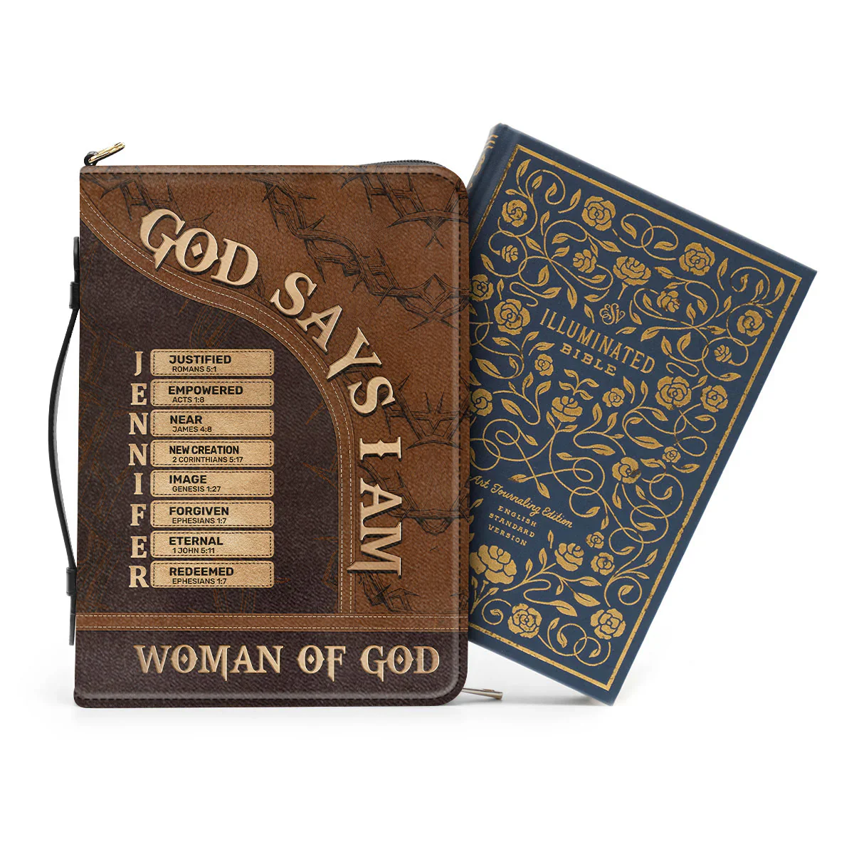Woman Of God - Personalized Bible Cover | CLGOD06 - Image 3
